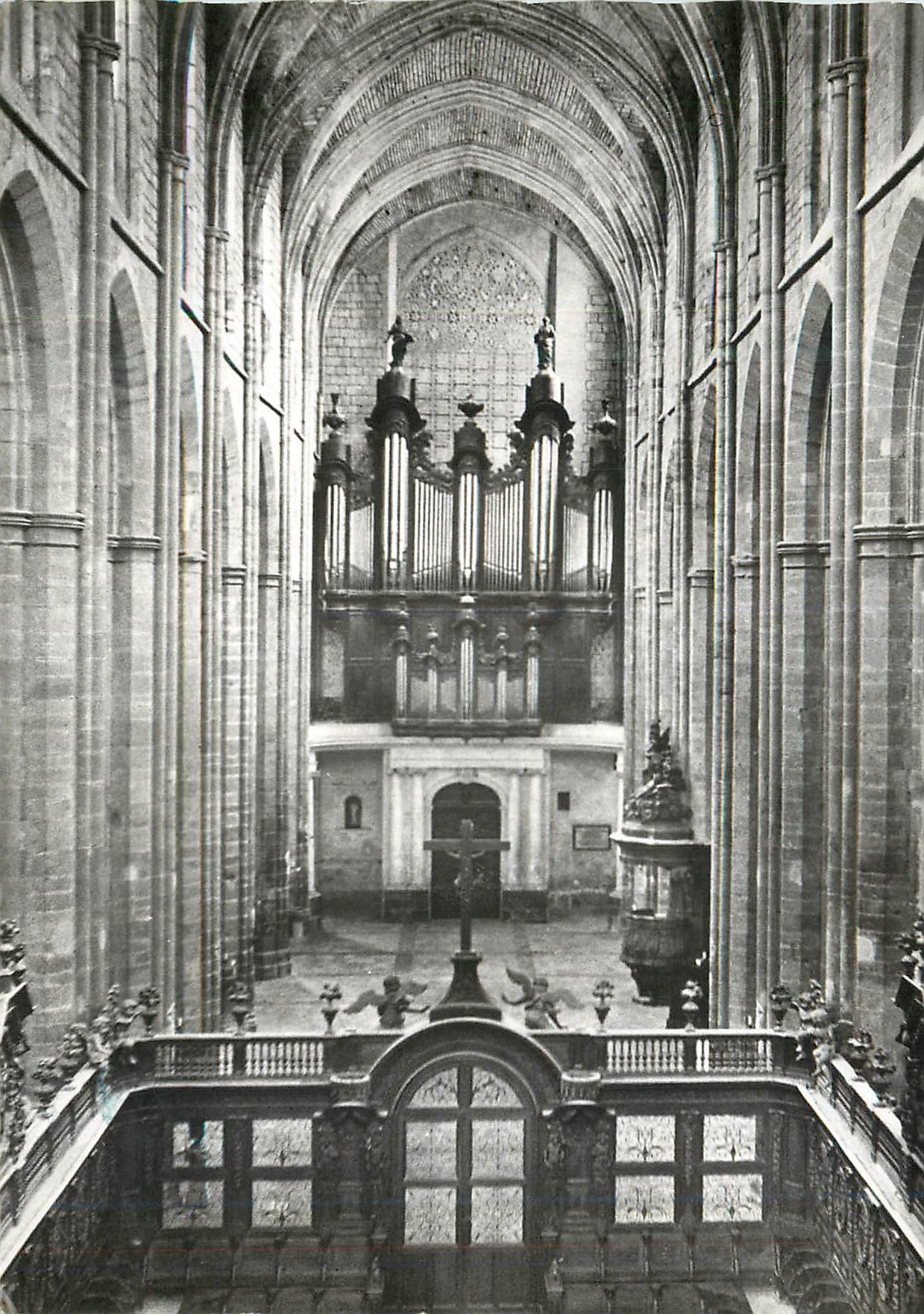 CPM Saint maximin la sainte baume (var) basilique du XIII siecle Orgue