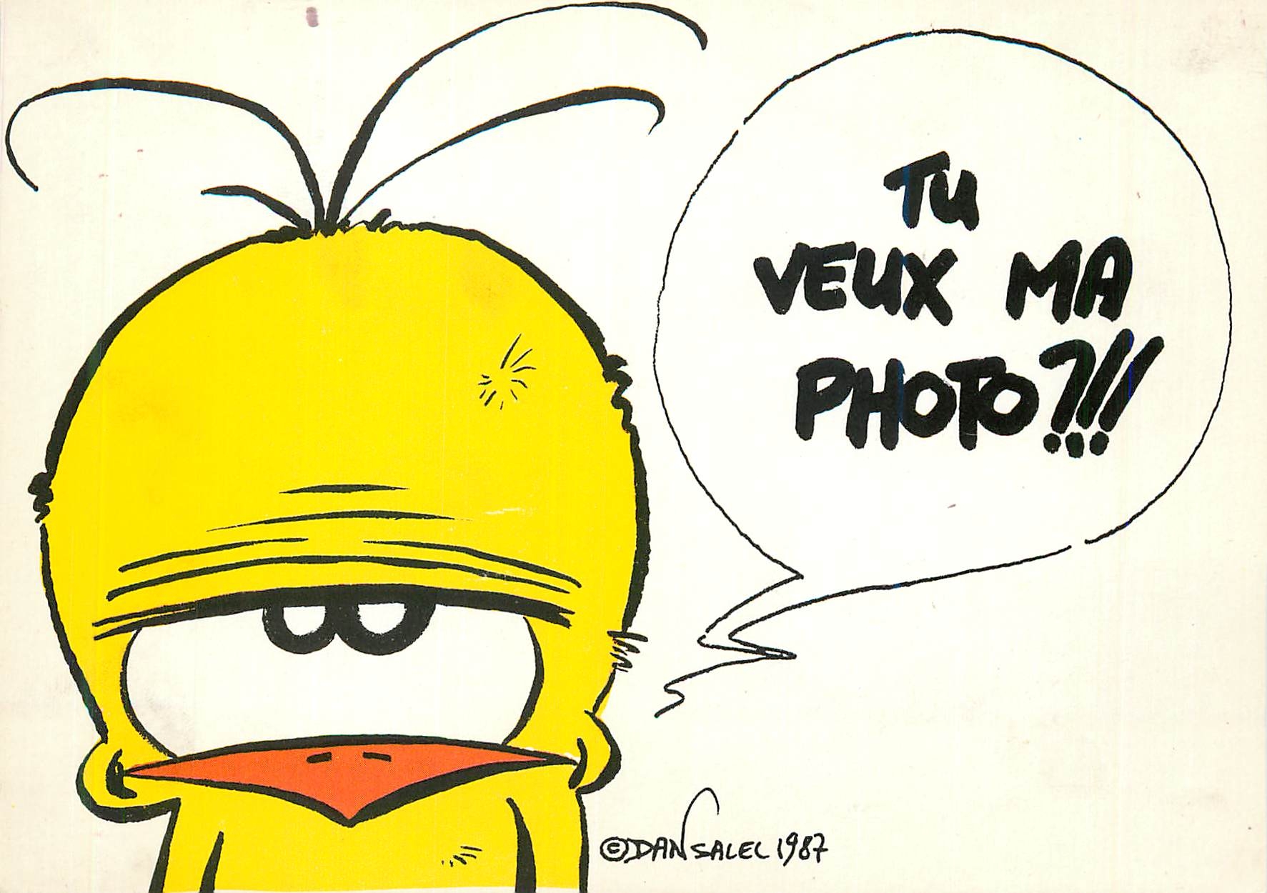 CPM Le piaf 70 dan satel copyright 1987