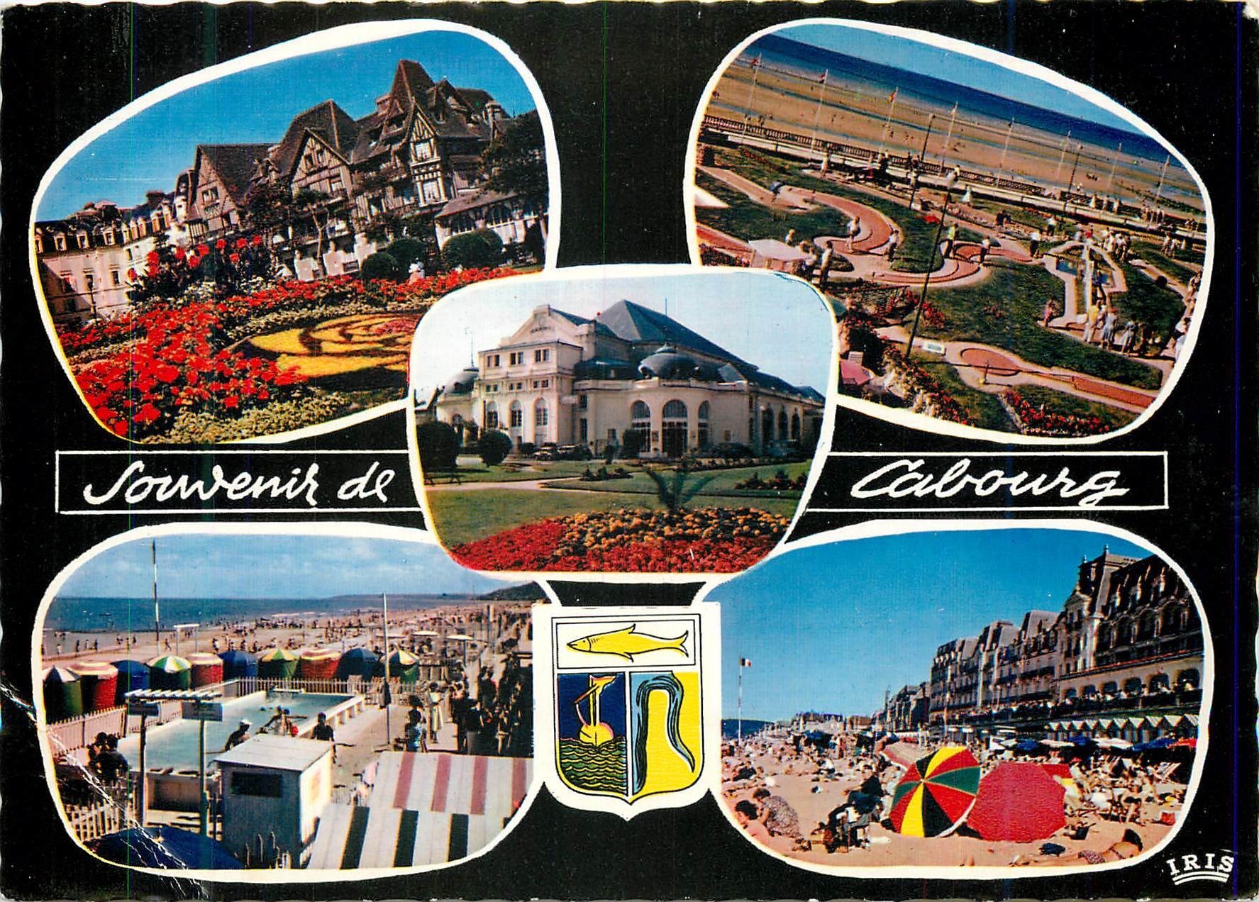 CPM Cabourg 1766 le normandy hotel(mauclerc arch) le golf miniature(bertrand arch) le casino