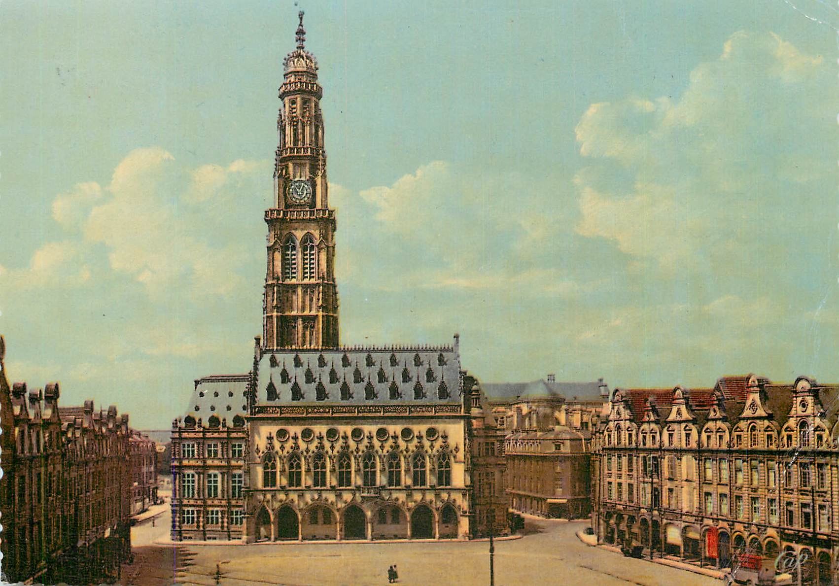 CPM 1 arras la petite place et les maisons espagnoles