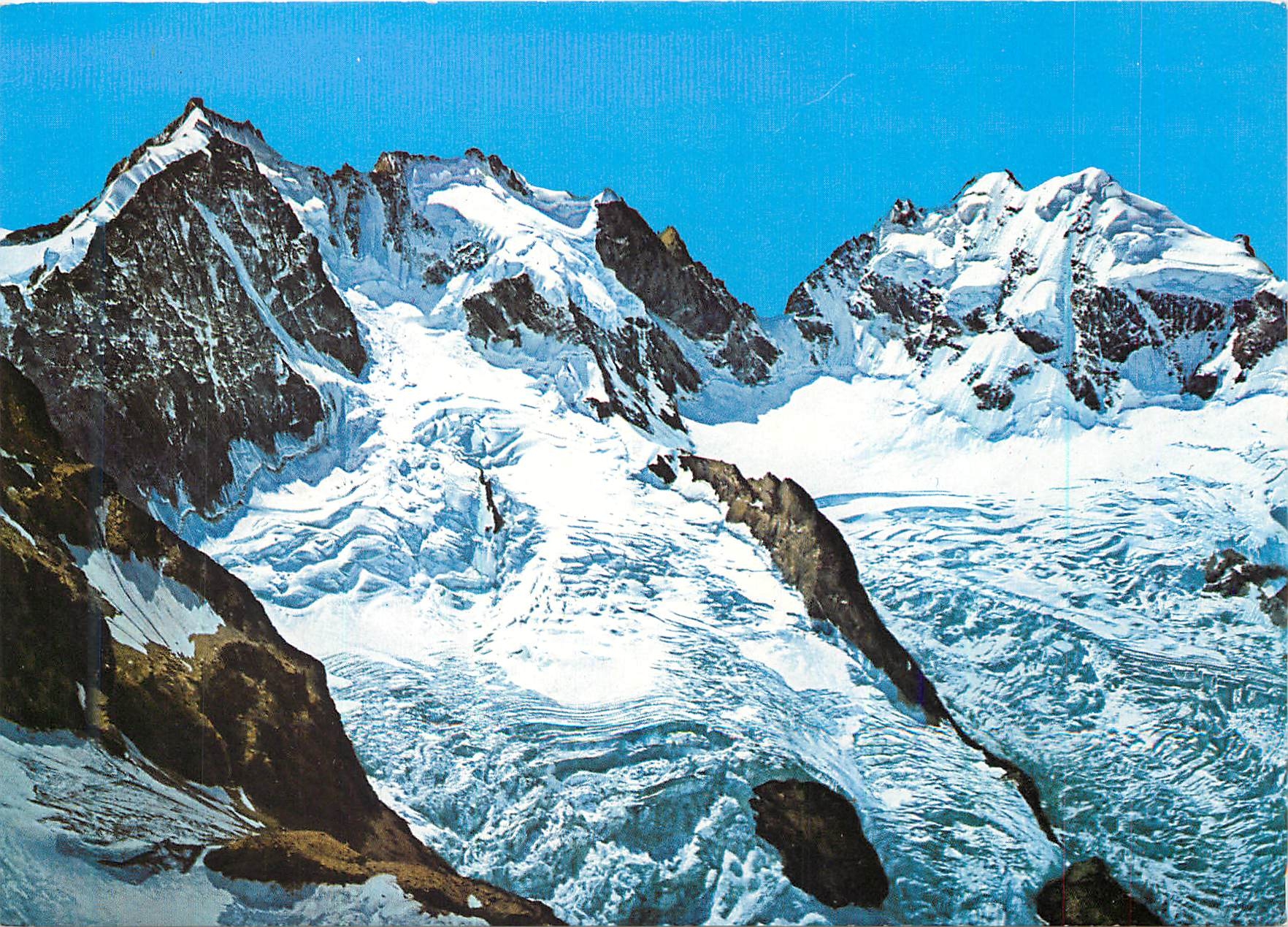 CPM Biancograt piz bernina (4049 m) mre di scerscen und piz roseg (3937 m)