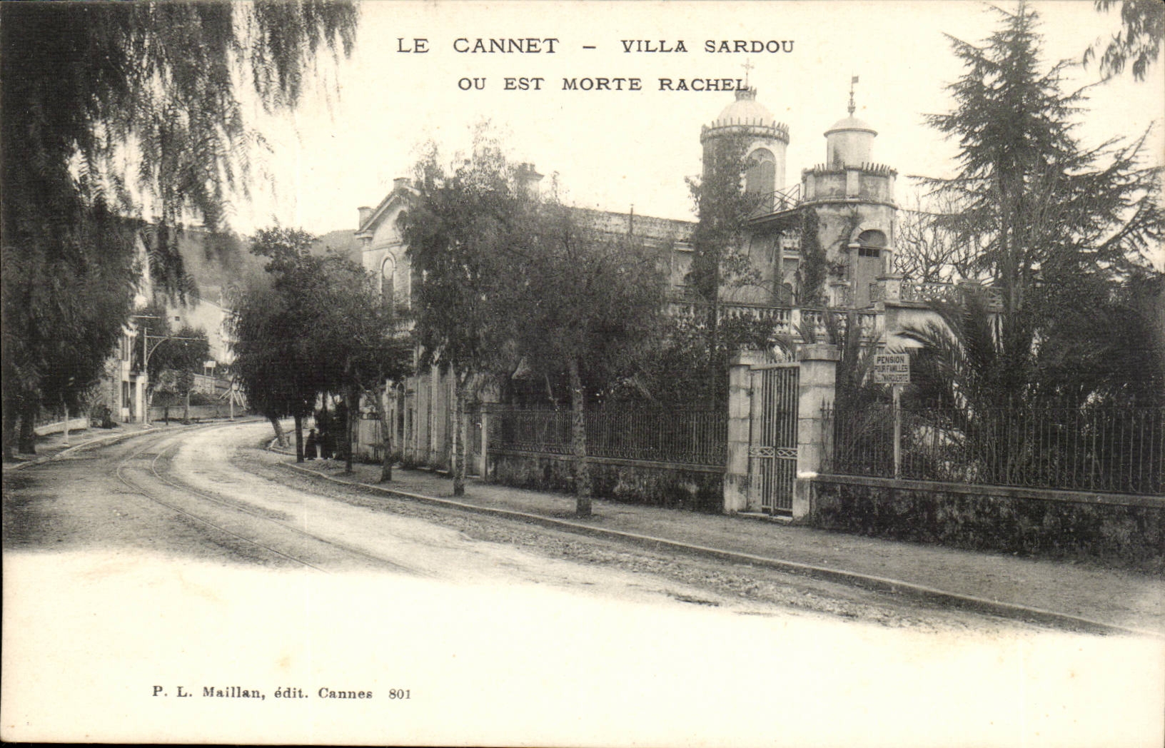 Cannet - Villa sardou or died Rachel - CPA