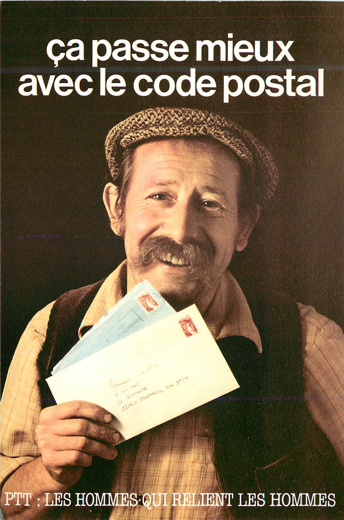 CPM ca passe mieux avec le code postal ptt les hommes qui relient les hommes PTT