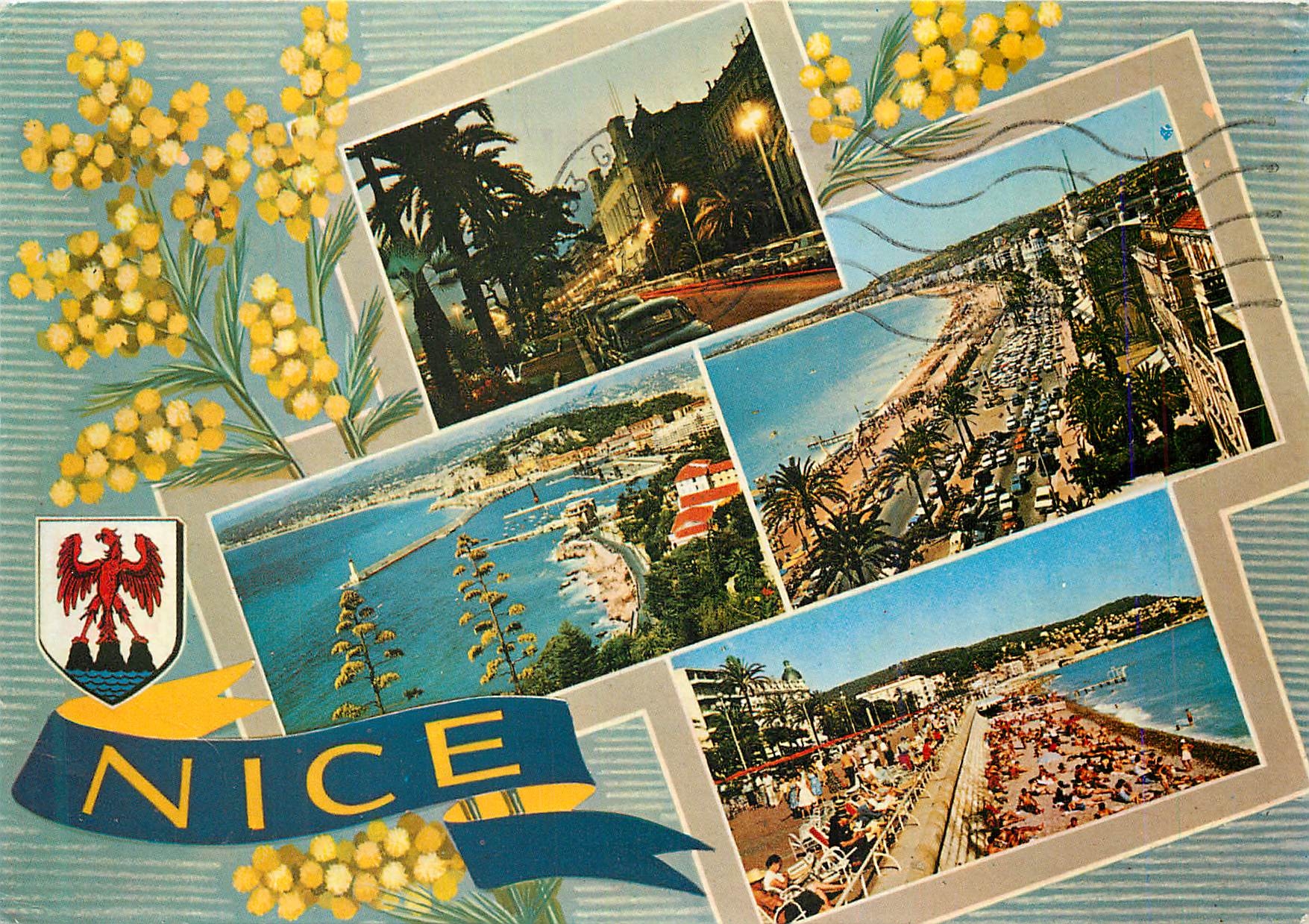 CPM La Cote d Azur Nice Le Casino de nuit Vue generale