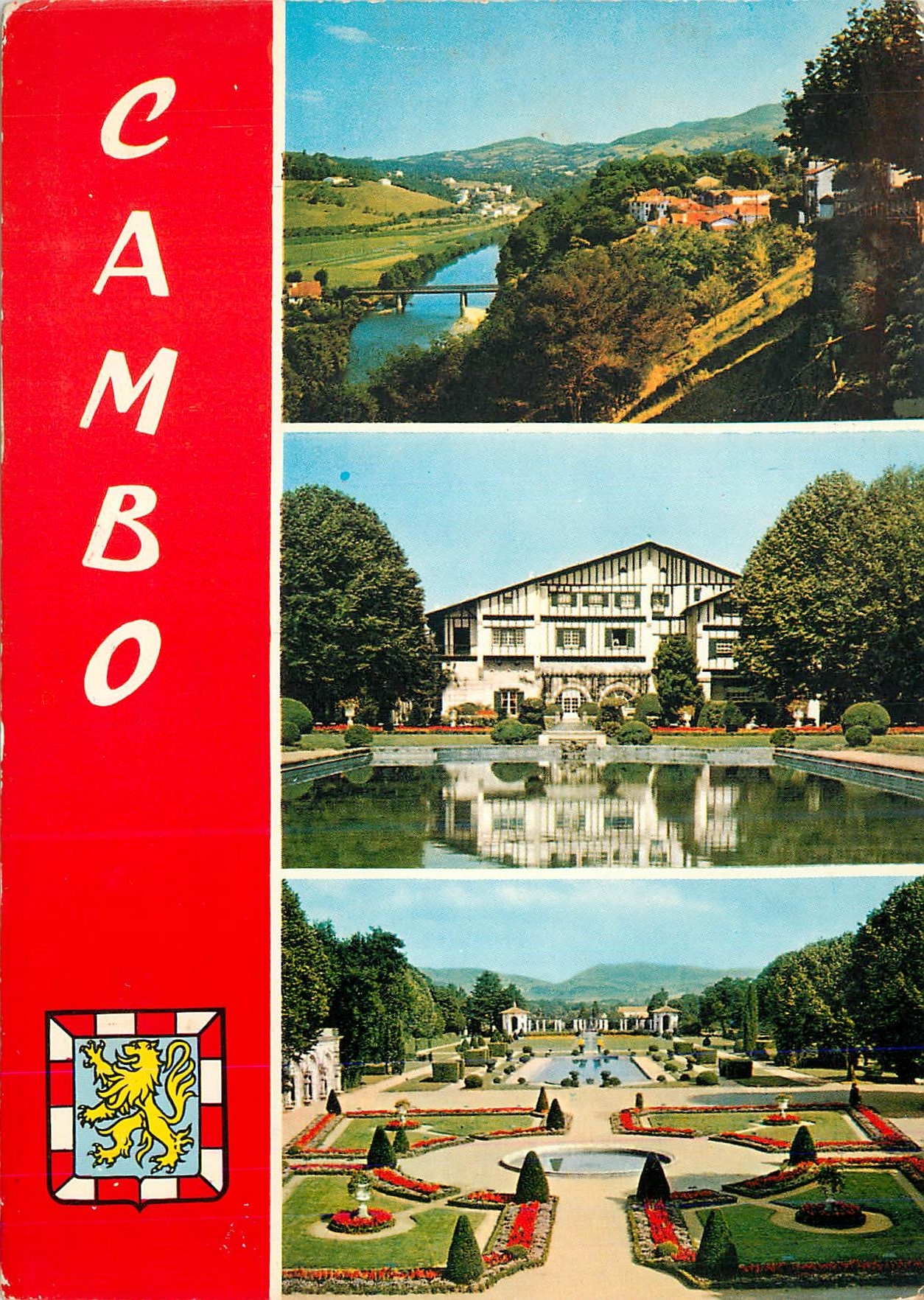 CPM Cambo les Bains Vue sur le Nive Amaga ancienne demeure d Ed Rostand