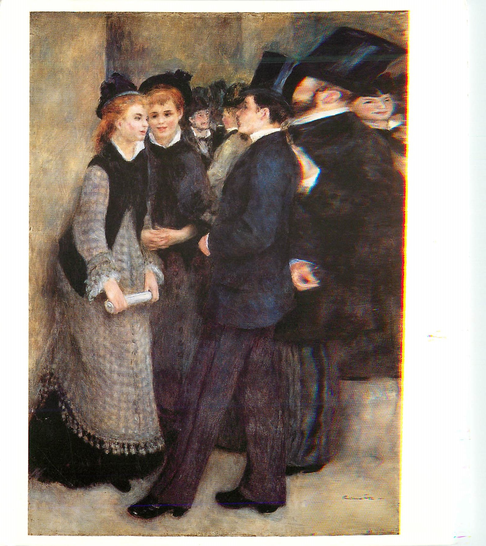 CPM Pierre Auguste Renoir La Sortie du Conservatoire Huile sur toile Musee d Orsay Paris