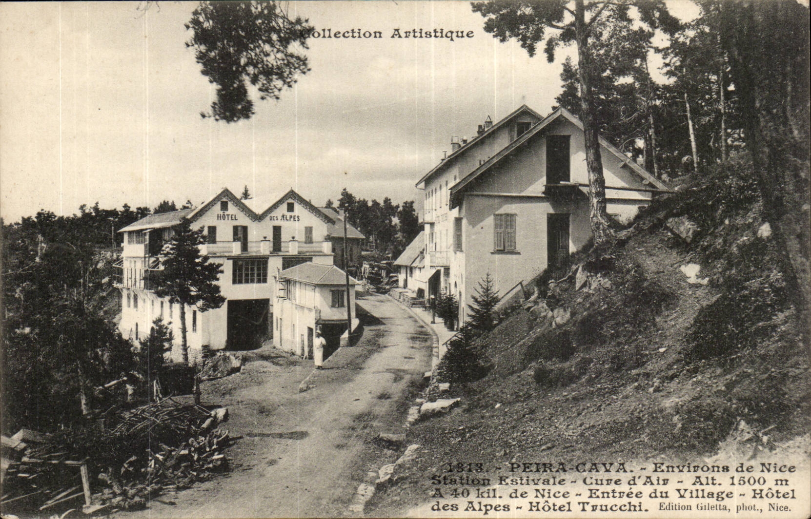 Piera untergrub - Hotel ist die Alpen - Entival Station - Heilung der Luft Alt 1500m - kil 40 von Nizza - CPA