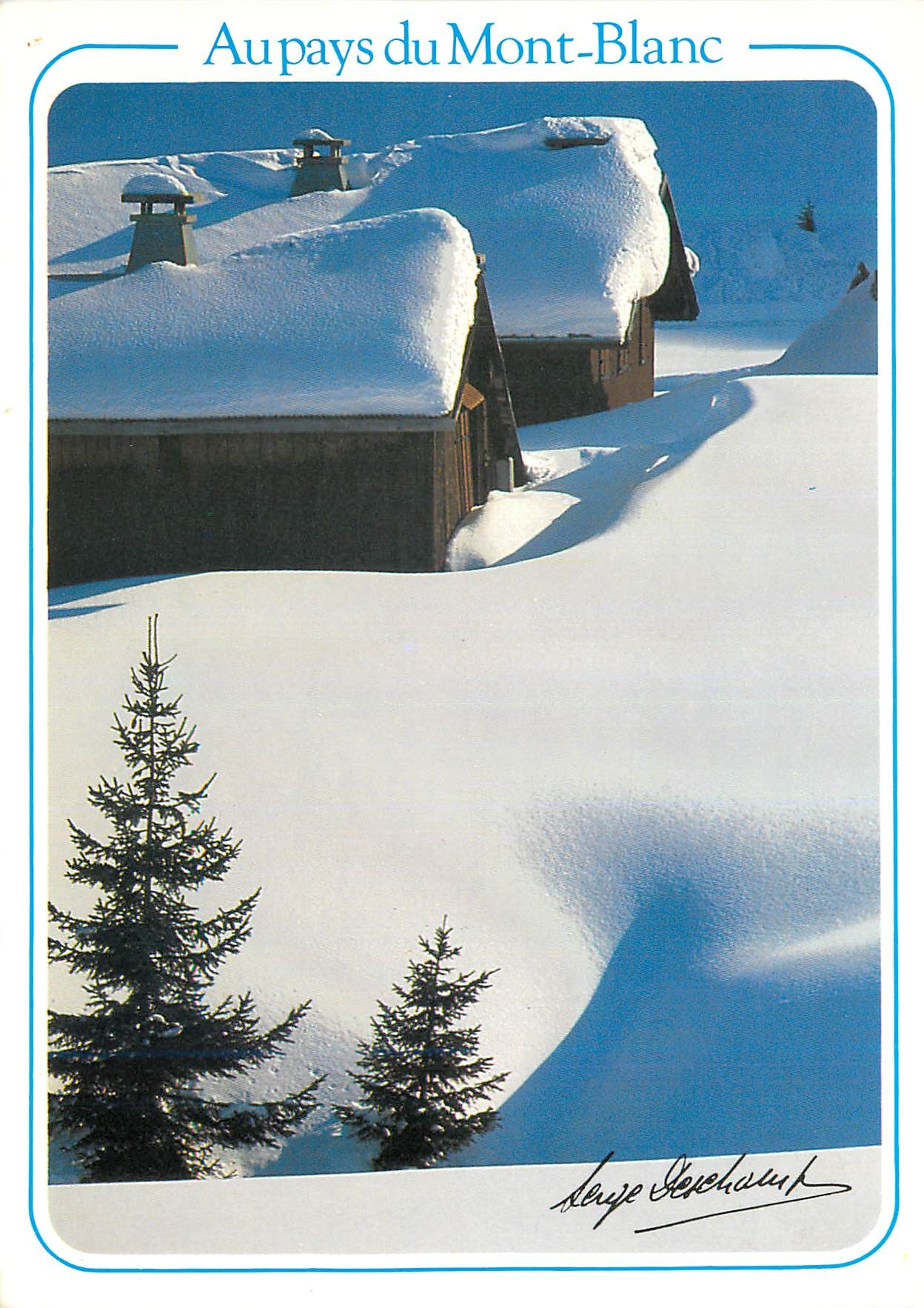 CPM Au Pays du Mont Blanc Manteaux Neigeux