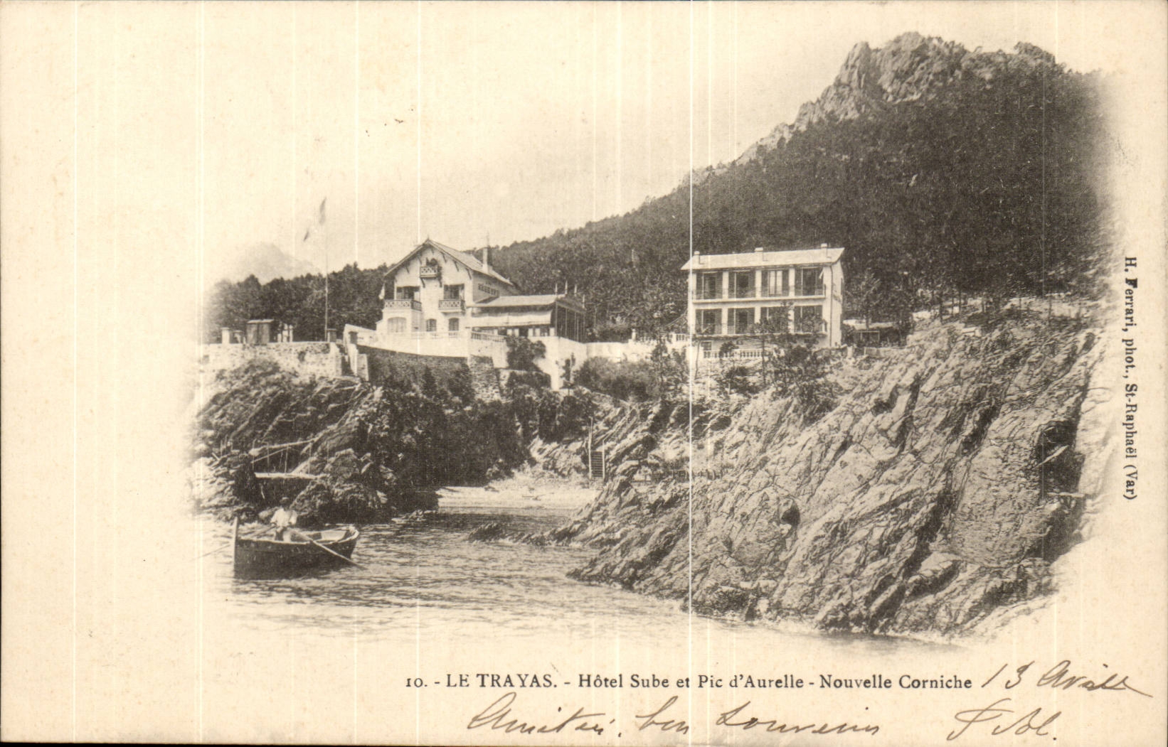 Trayas - Sube Hotel and Pic of Aurelle - News Cornice - CPA