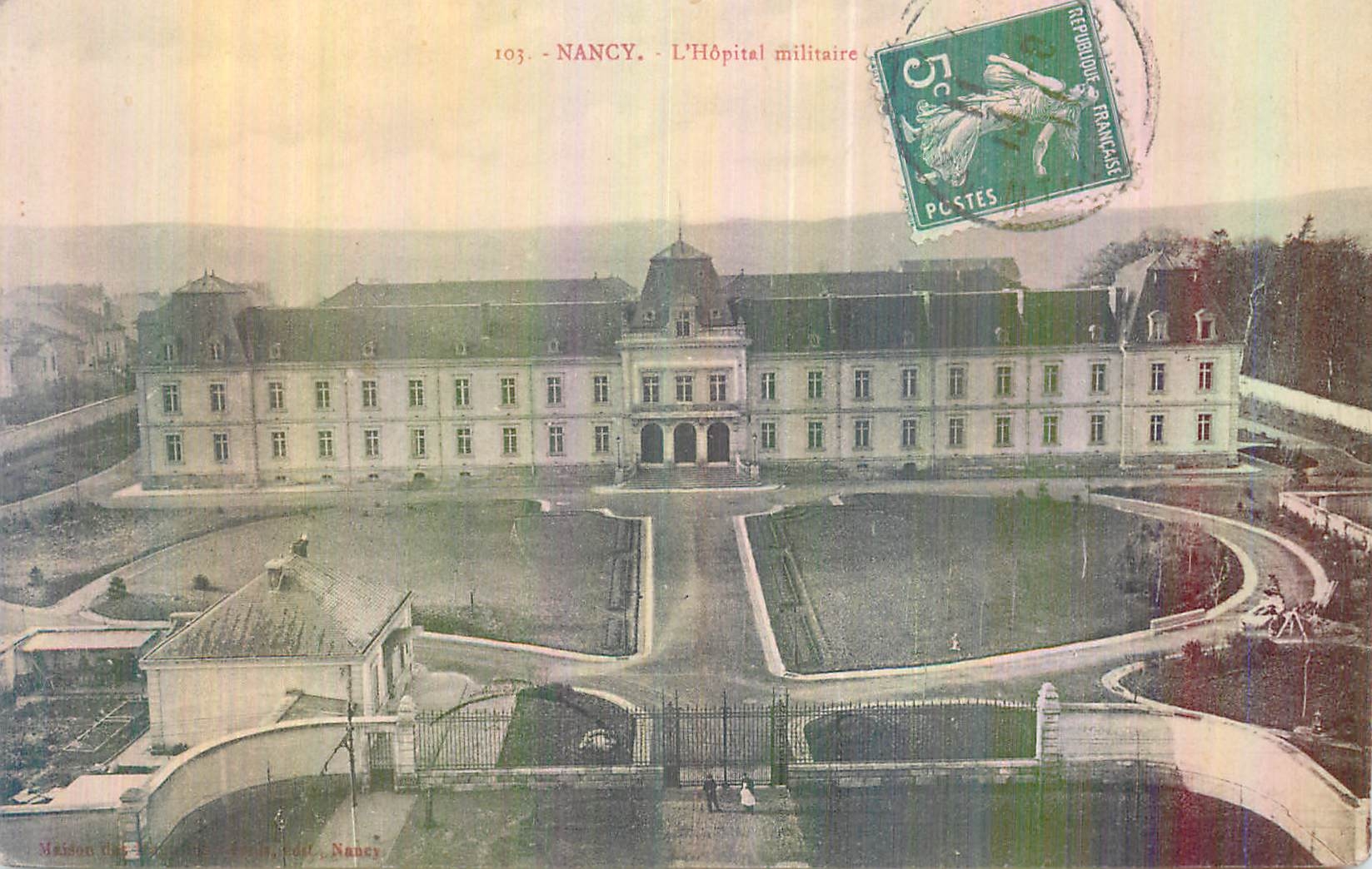 CPA Nancy L'Hopital Militaire Militaria