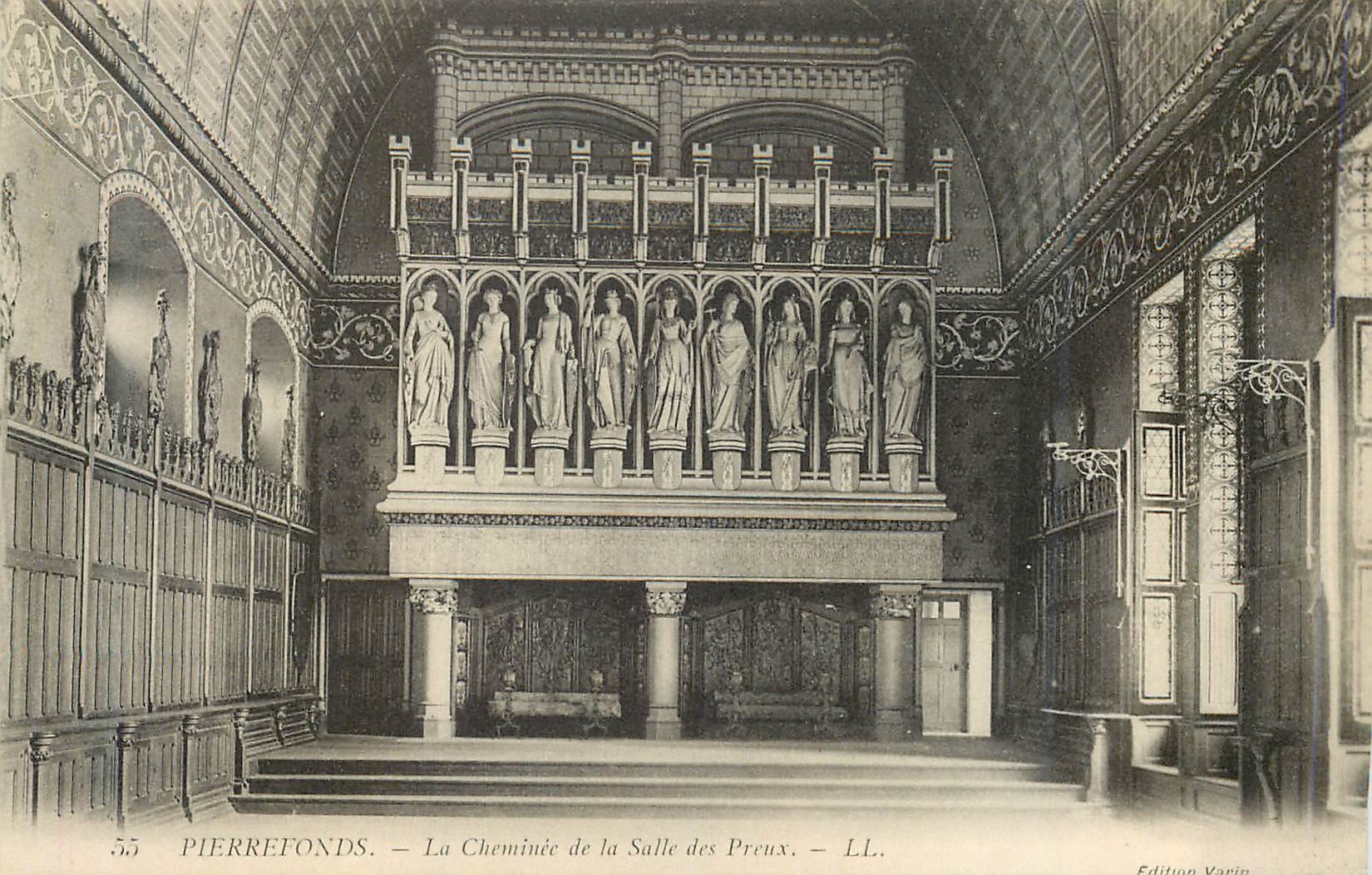 CPA Pierrefonds La Cheminee de la Salle des Preux