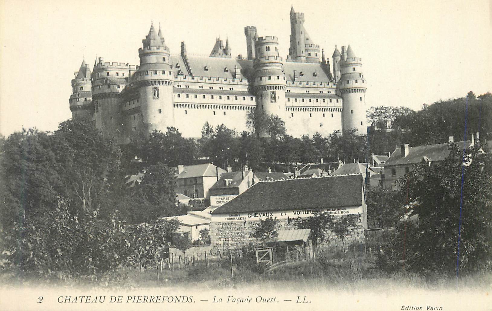 CPA Chateau de Pierrefonds La Facade Ouest