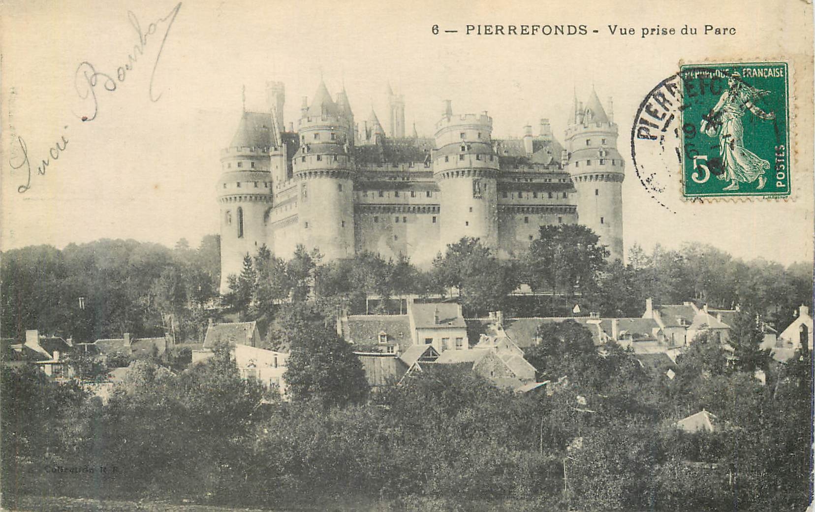 CPA Pierrefonds Vue Prise du Parc