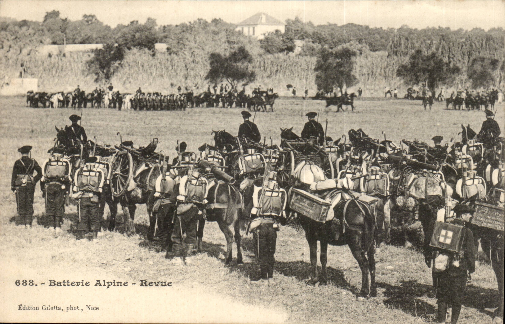 Nice - Battery Alpine - Review - Militaria - CPA Alpine hunters