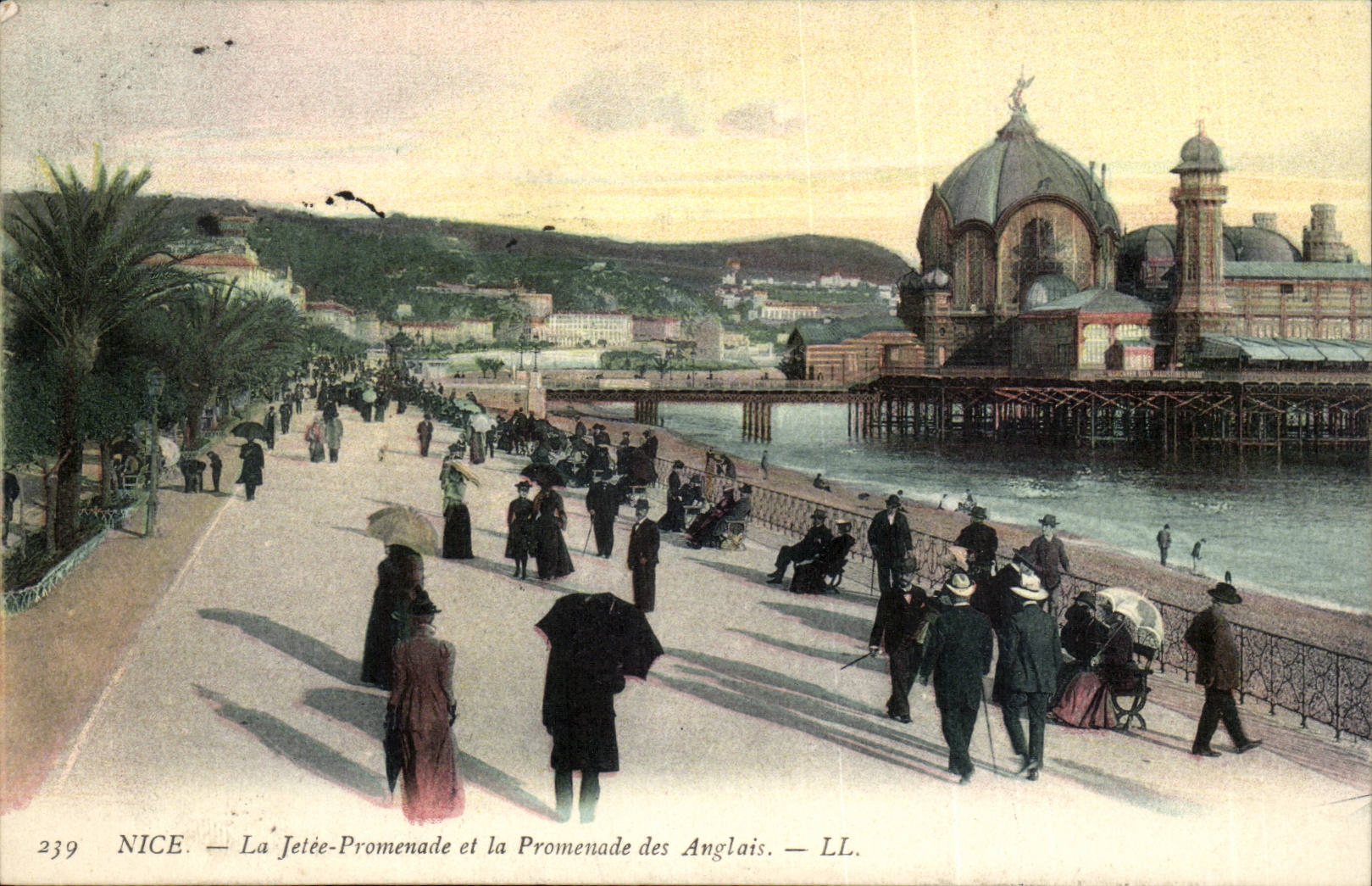 Nice - the Pier and the walk of the English - CPA