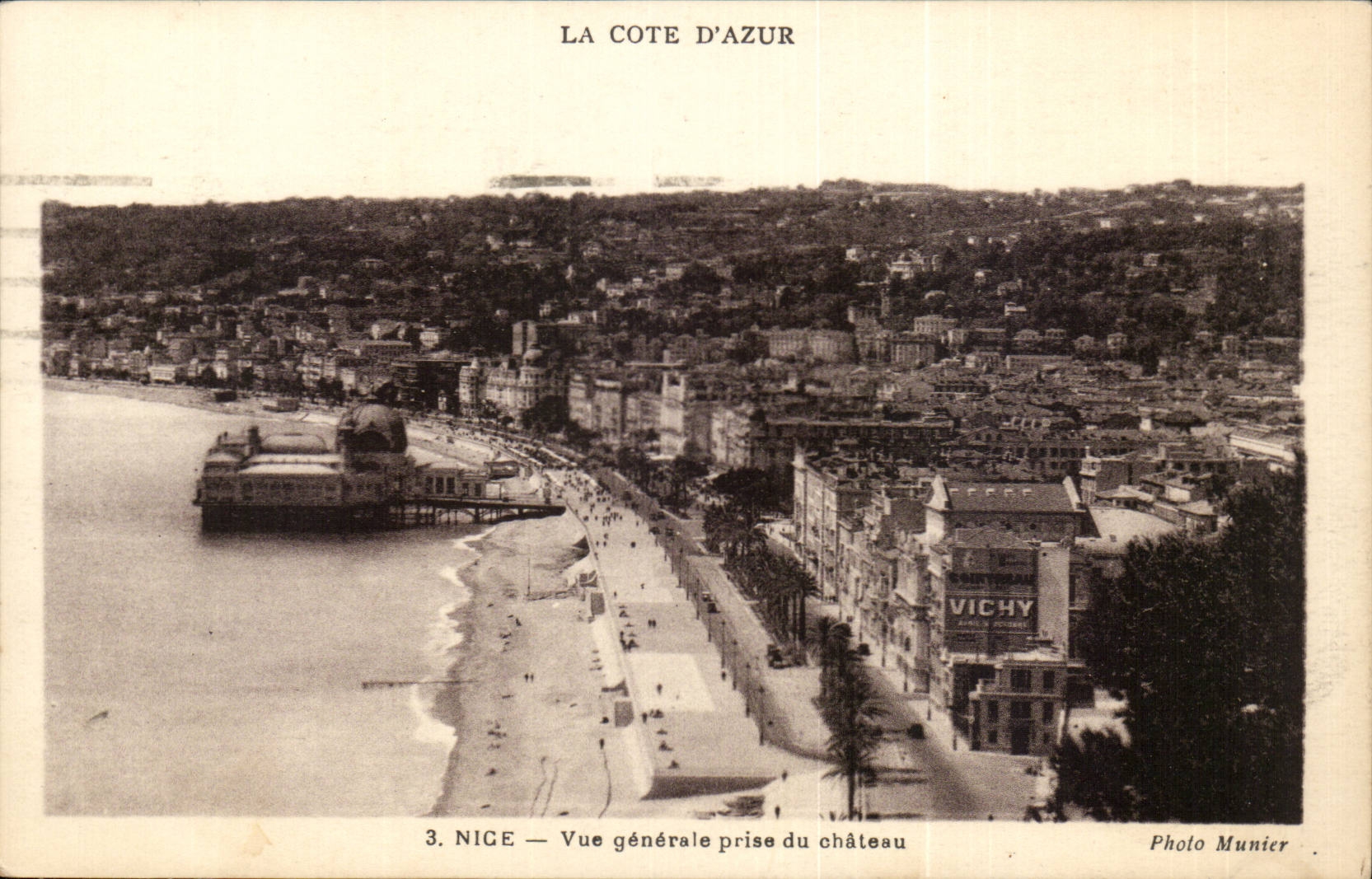 Nice - View taken Castle - Vichy - CPA