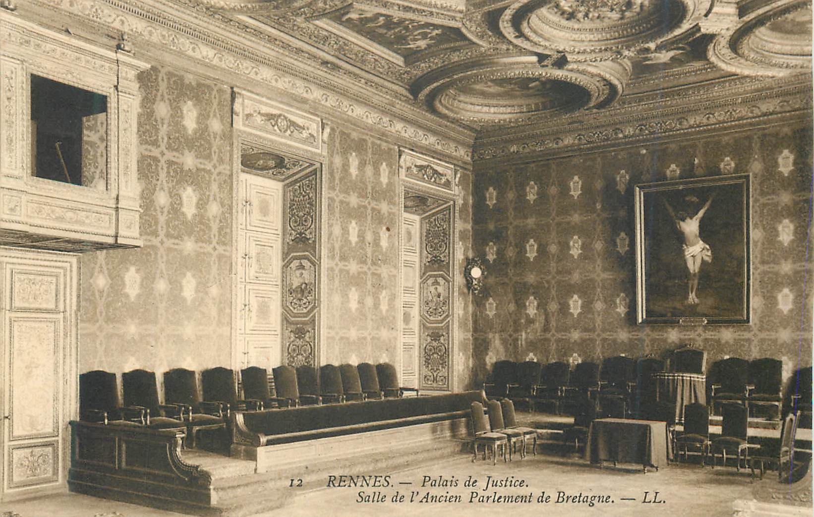CPA 12 rennes palais de justice salle de l ancien parlement de bretagne ll