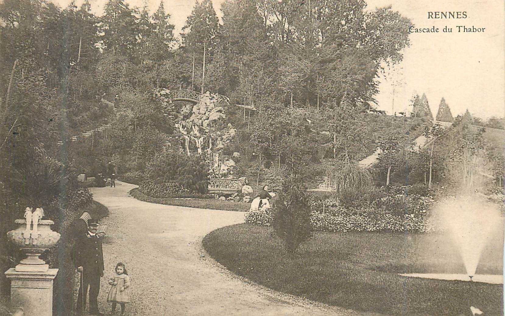 CPA Rennes cascade du thabor