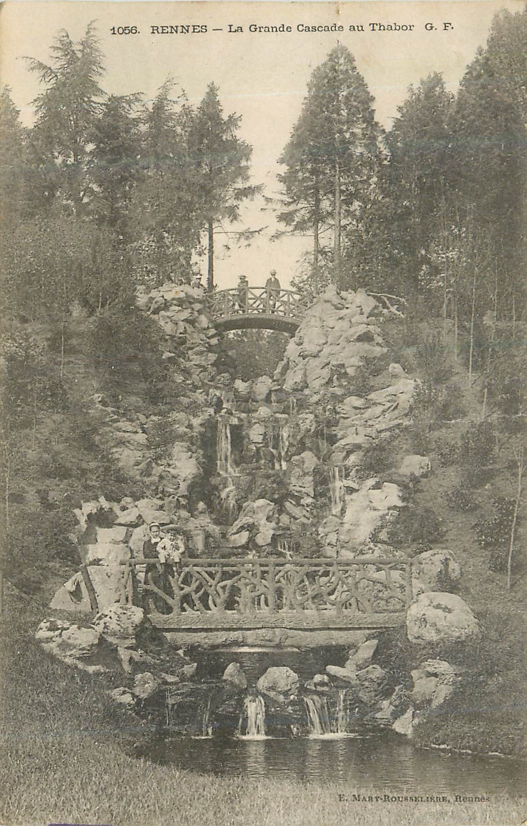 CPA 1056 rennes la grande cascade au thabor g f