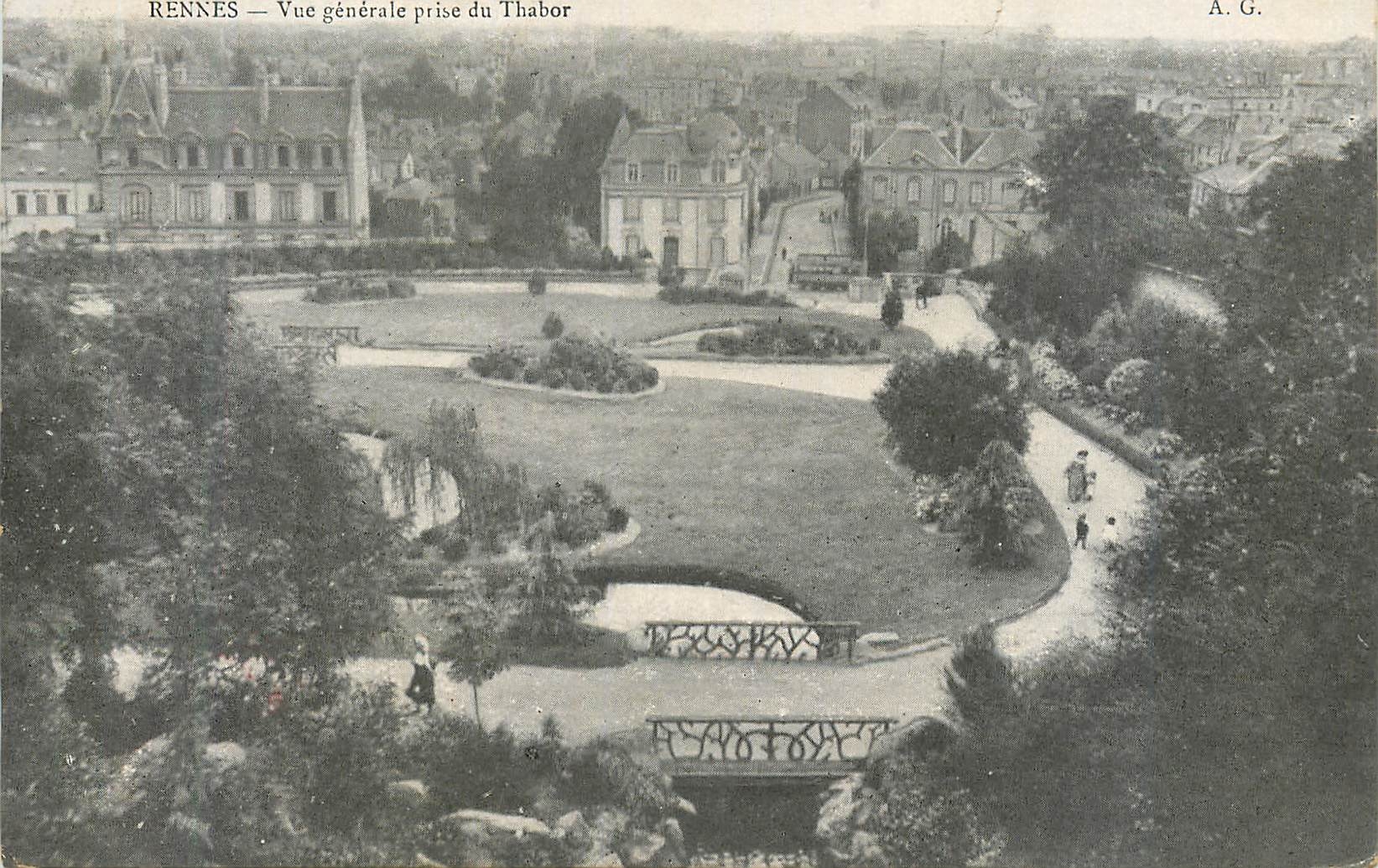 CPA Rennes vue generale prise du thabor