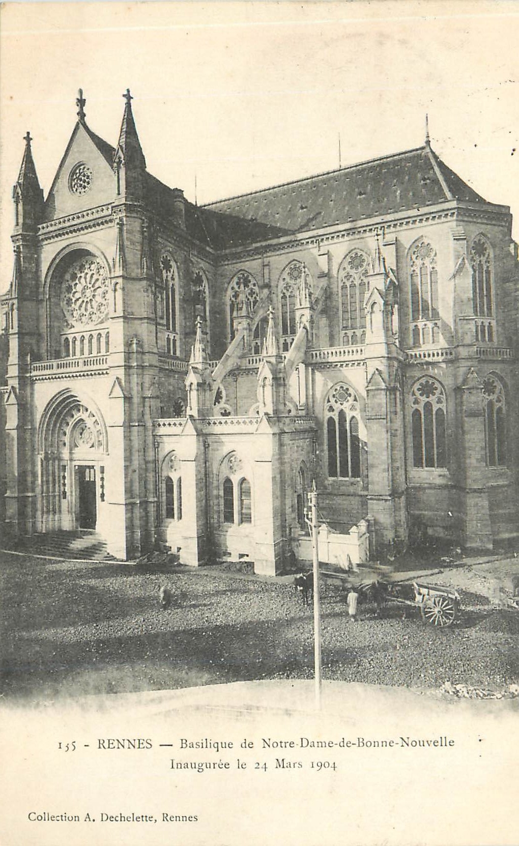 CPA 165 rennes basilique de notre dame de bonne nouvelle inauguree le 24 mars 1904