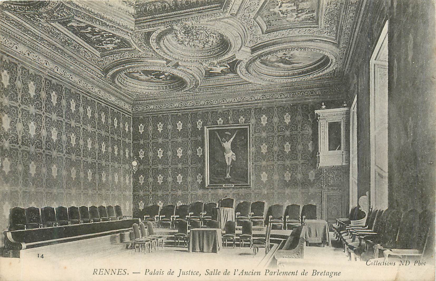 CPA Rennes palais de justice salle de l ancien parlement de bretagne