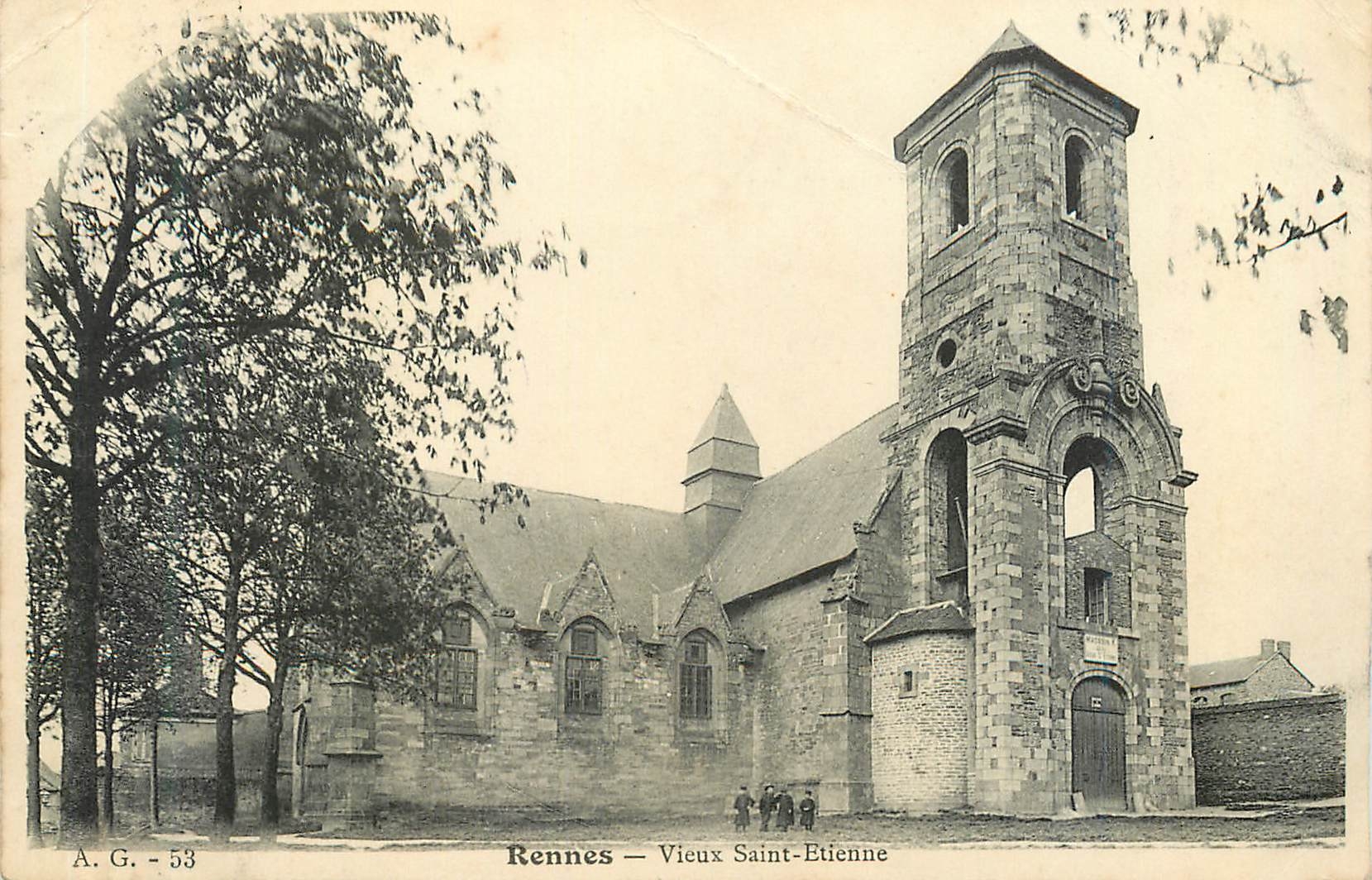 CPA A g 53 rennes vieux saint etienne