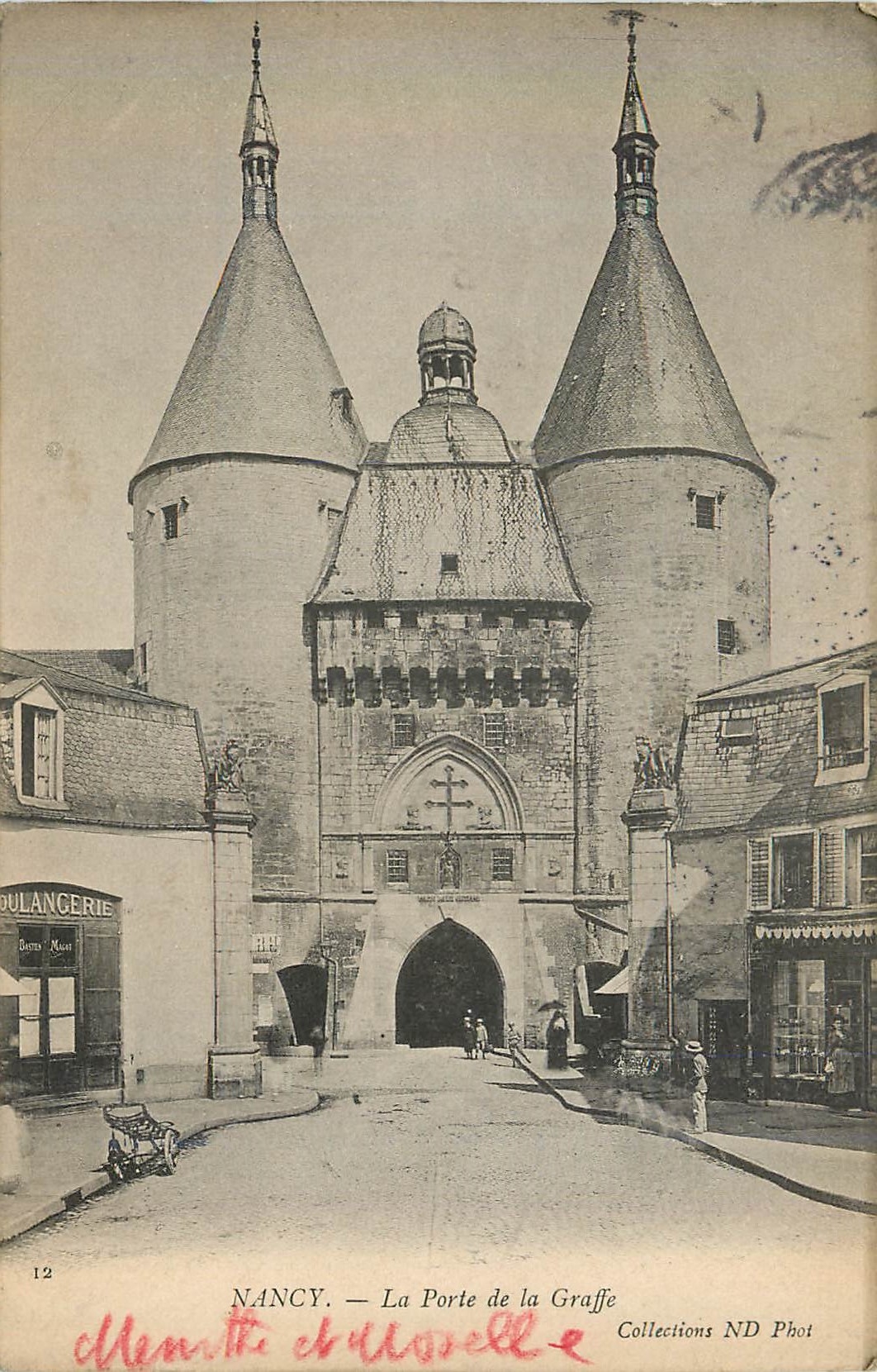 CPA Nancy la porte de la graffe