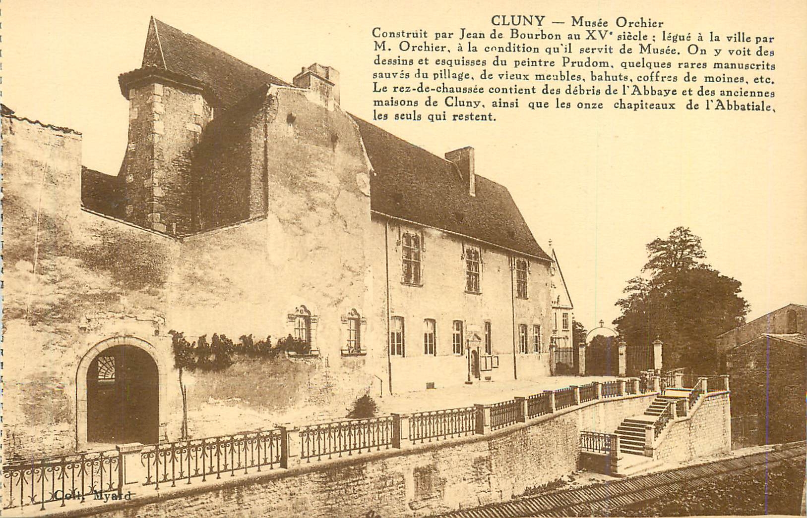 CPA Cluny musee orchier