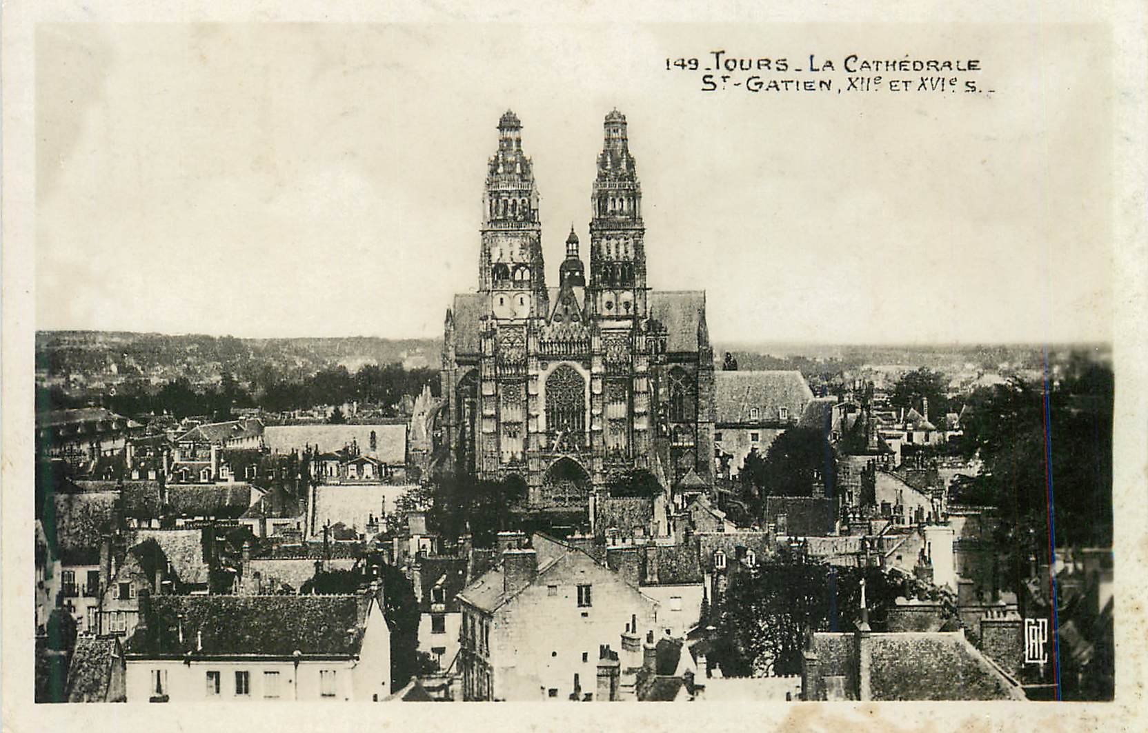 CPM 149 tours la cathedrale st gatien xii et xvi s
