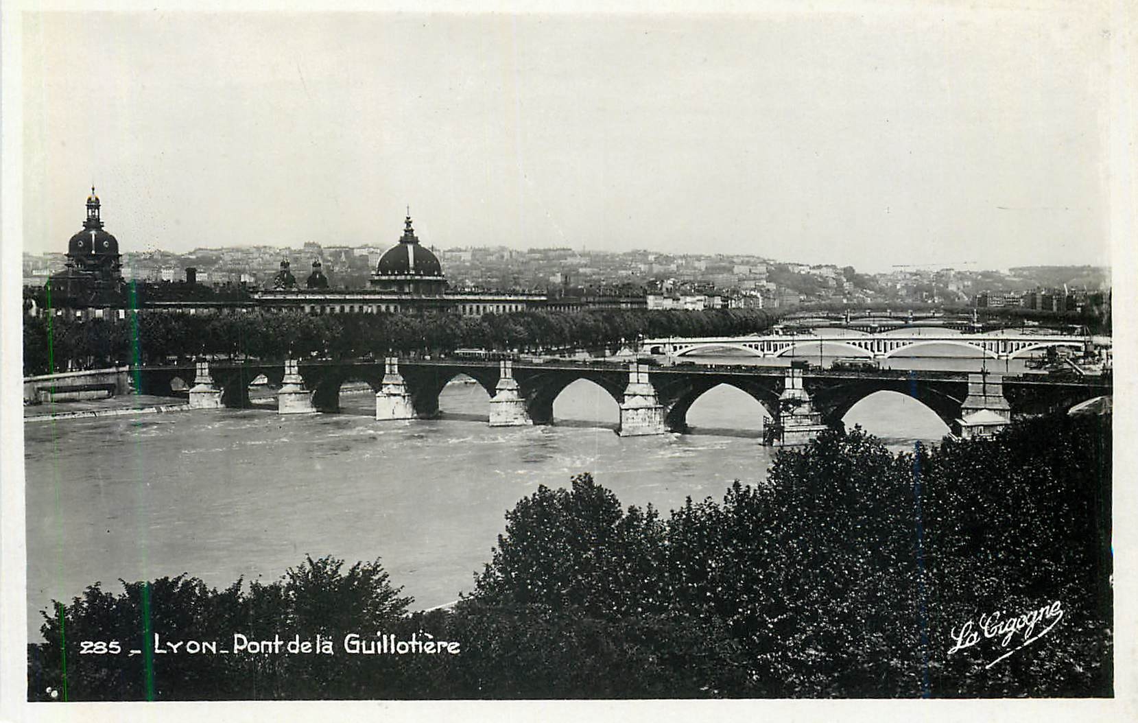 CPM 285 lyon pont de la guillotiere