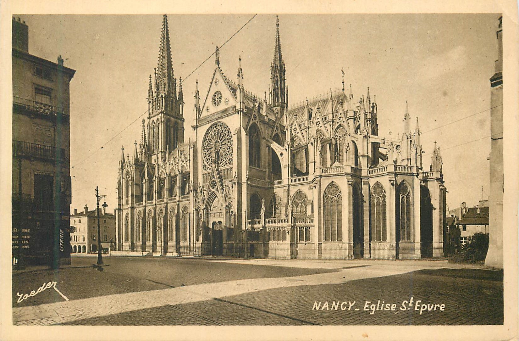 CPA Nancy la coquette 17 n eglise saint epvre