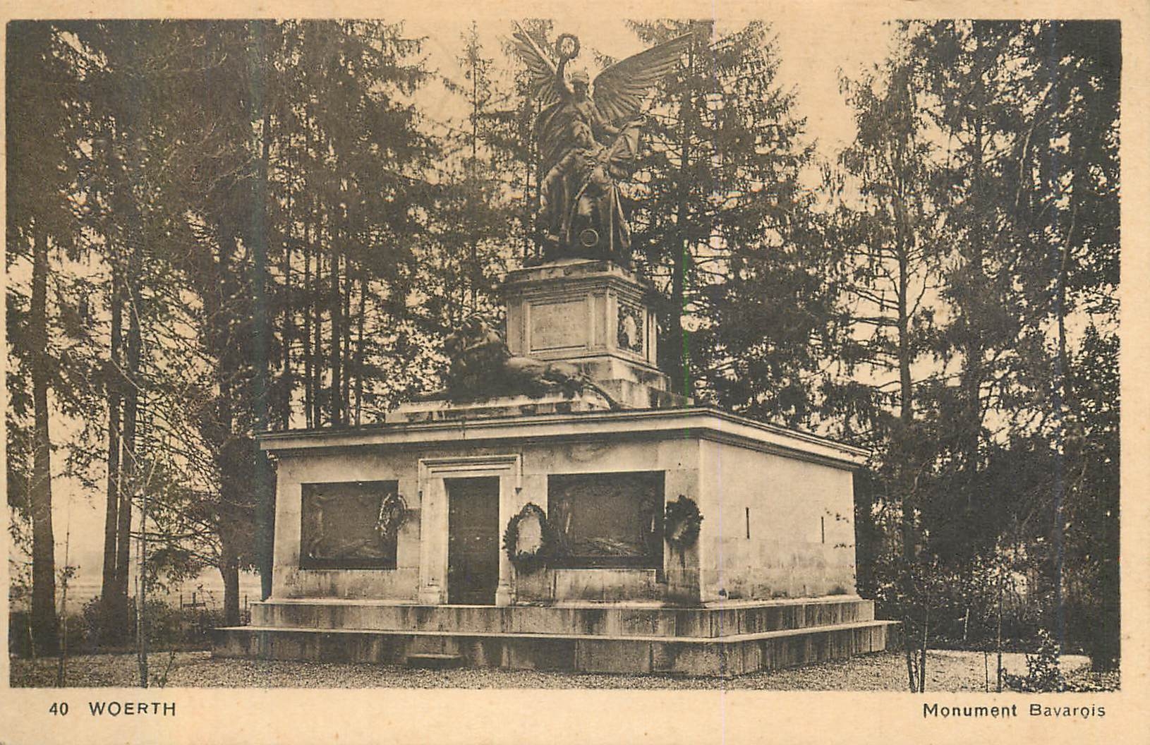 CPA 40 woerth monument bavarois