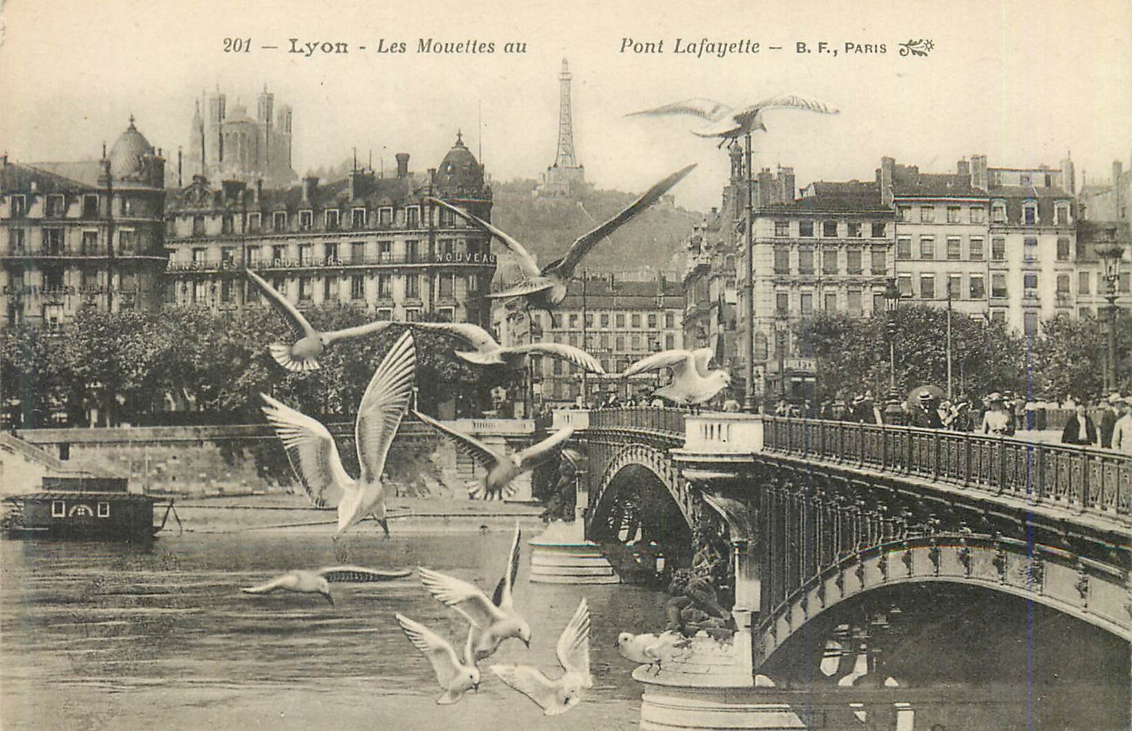 CPA 201 lyon les mouelles au pont lafayelle
