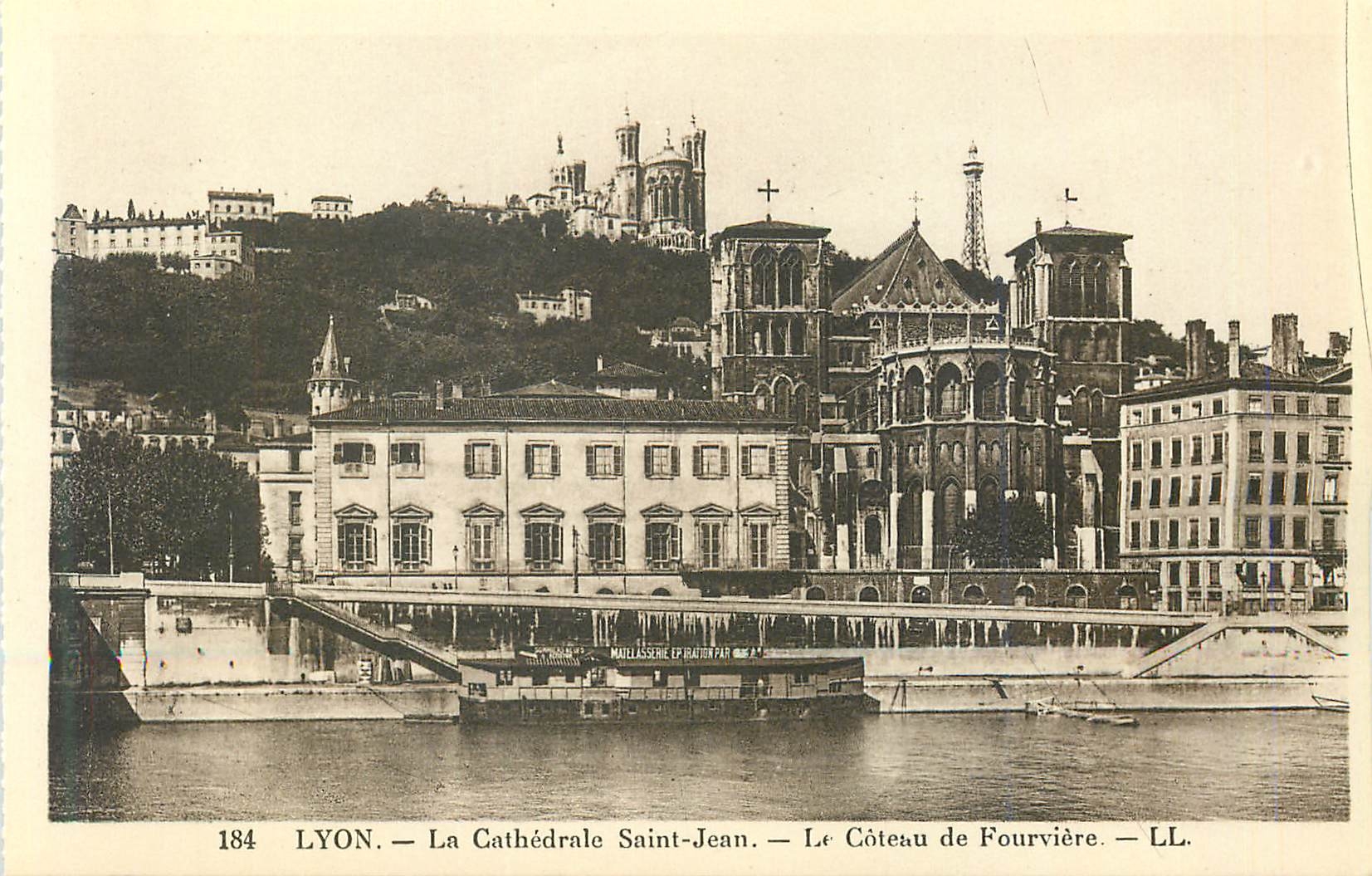 CPA 184 lyon la cathedrale saint jean le coteau de fourviere