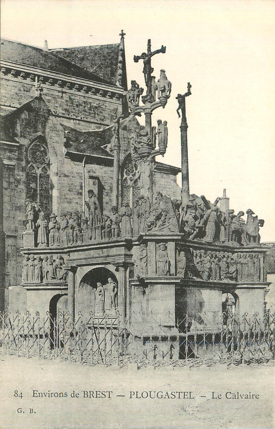 CPA 84 environs de brest plougastel le calvaire