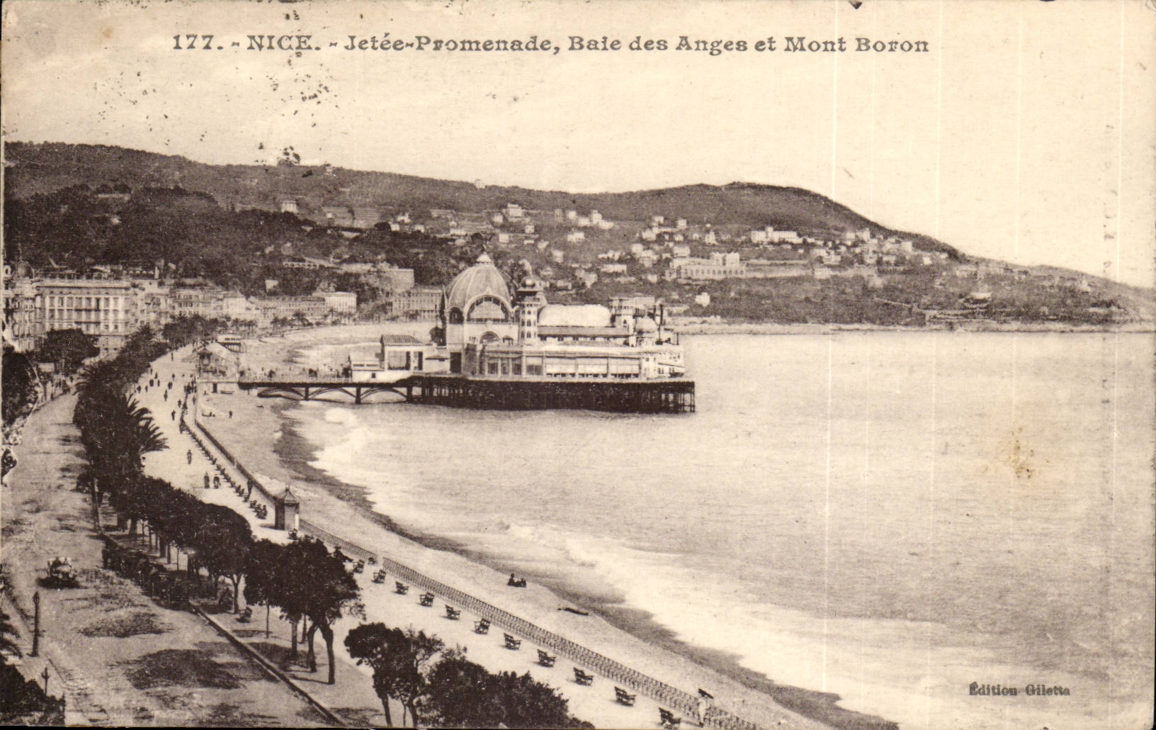 Nice - Pier Walk - Bay of the Angels and Boron Mount - CPA
