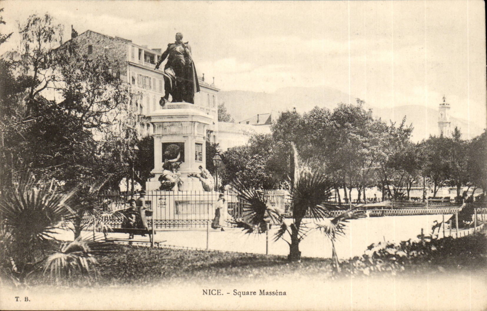 Nice - Public garden Massena- CPA