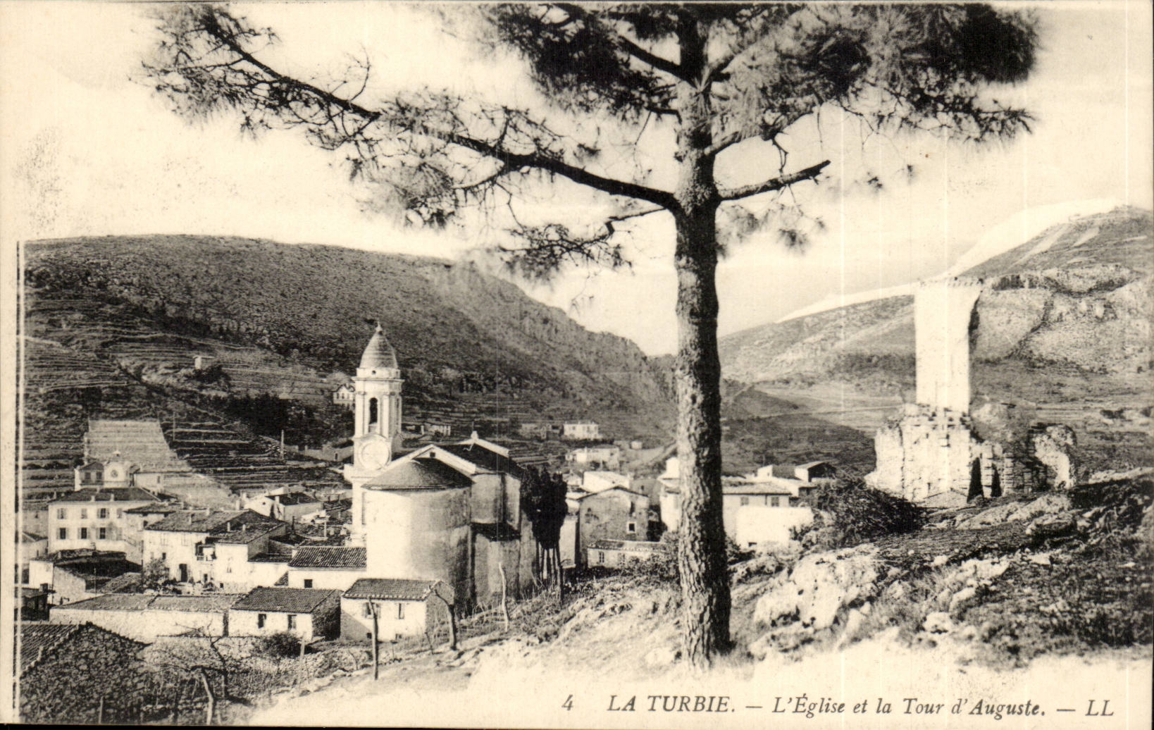 The turbie - the Church and the Tower of Auguste - CPA