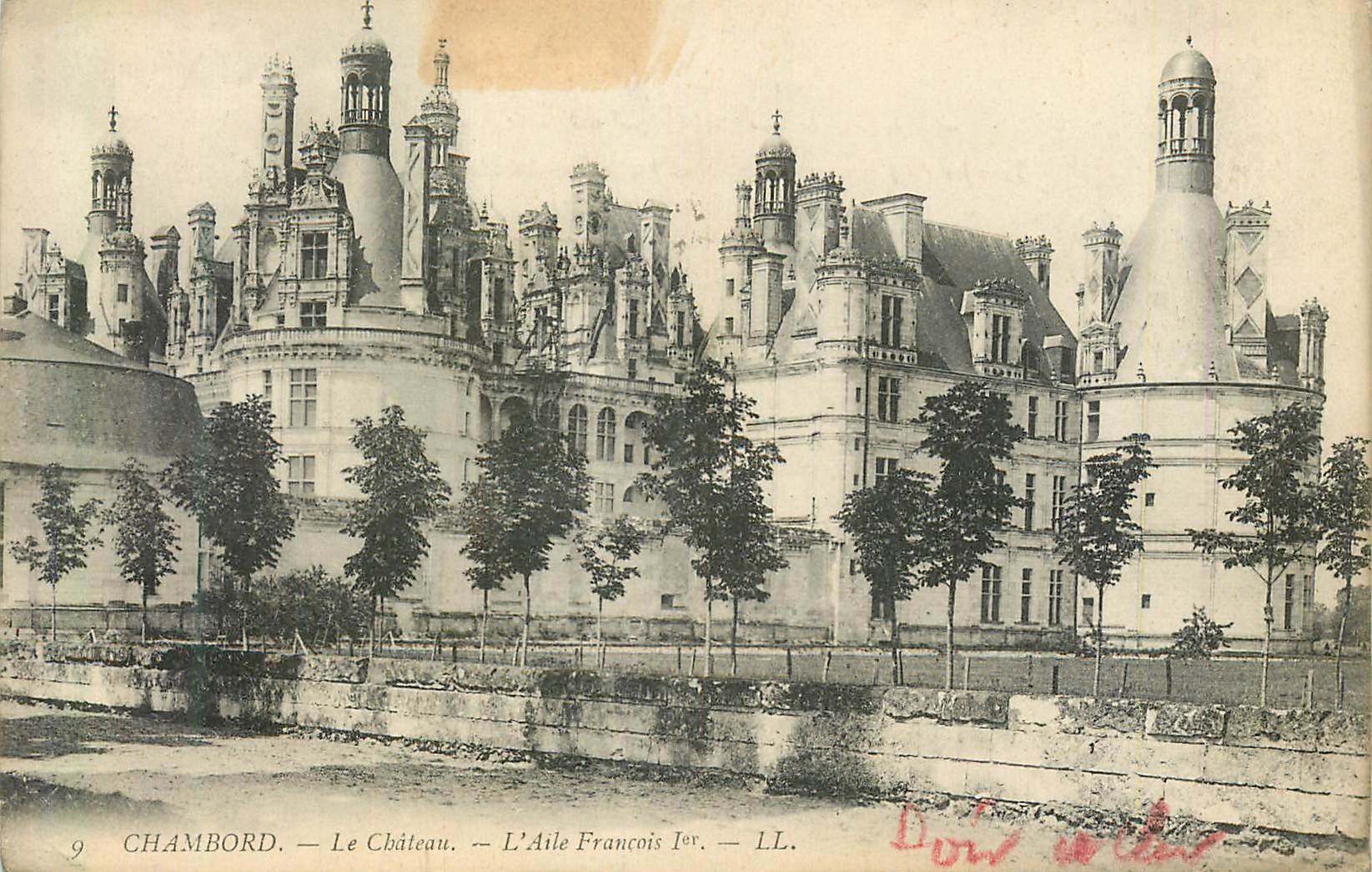 CPA Chambord Le Chateau L Aile Francois