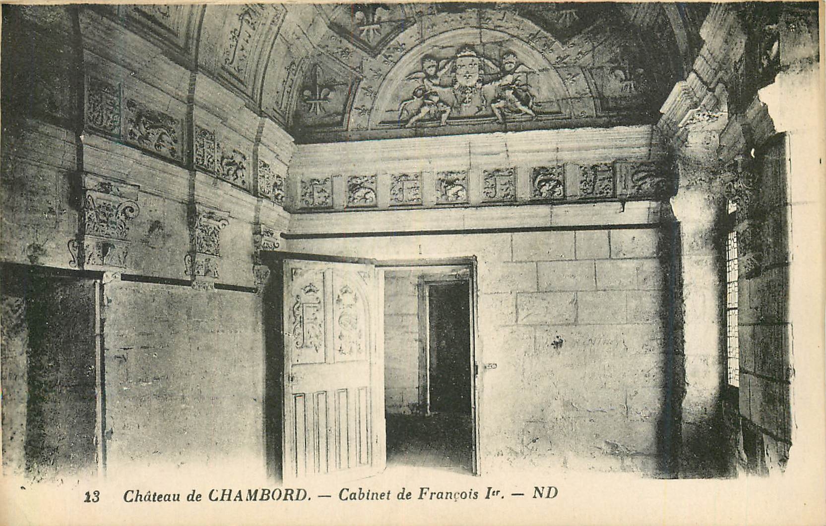 CPA Chateau de Chambord Cabinet de Francois 1er