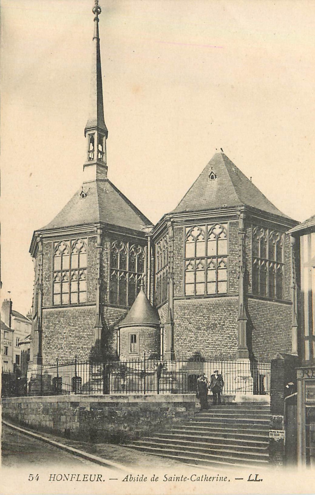 CPA Honfleur Abside de Sainte Catherine 