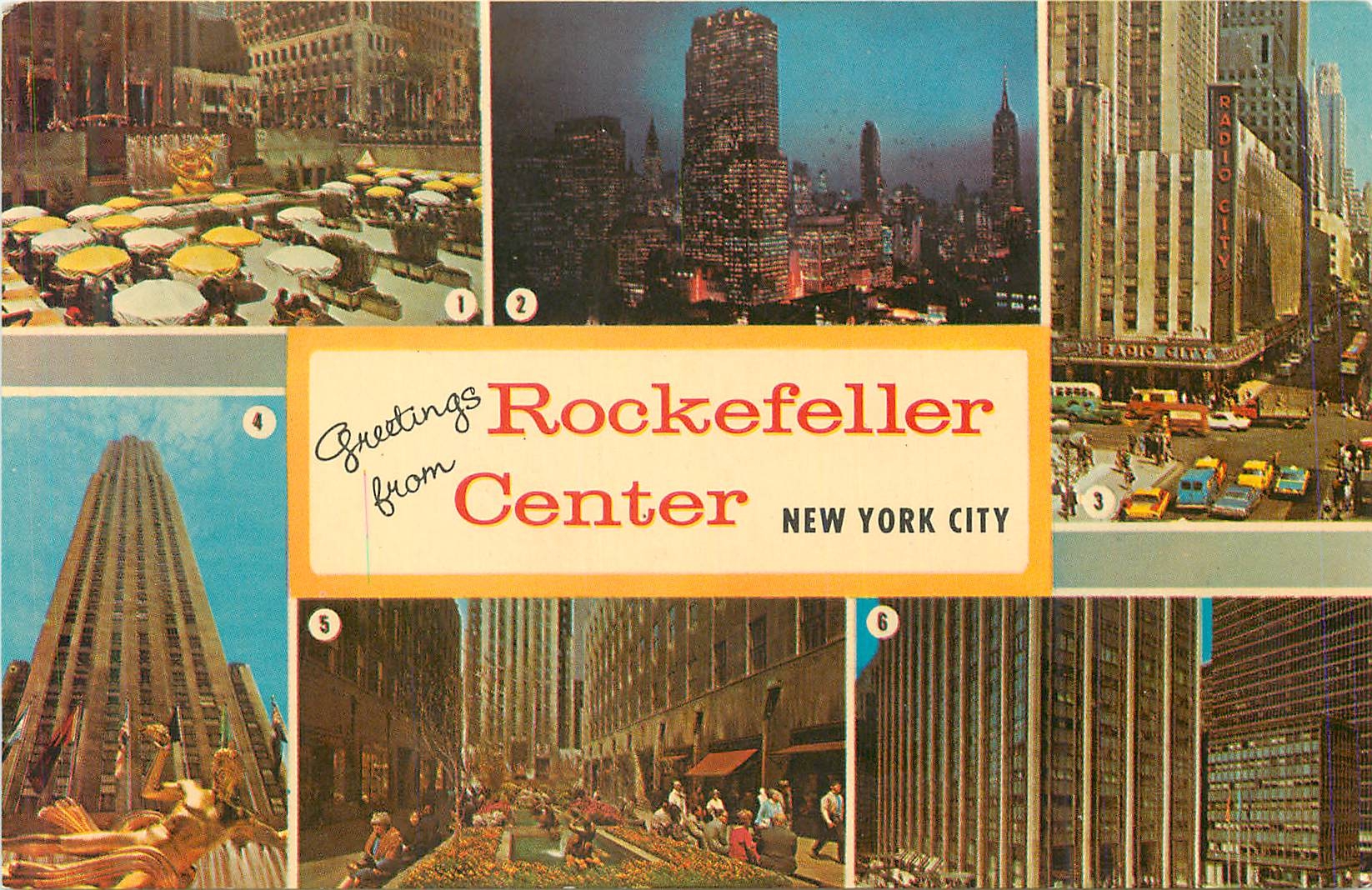 CPM Greetings from Rockefeller Center New York City 