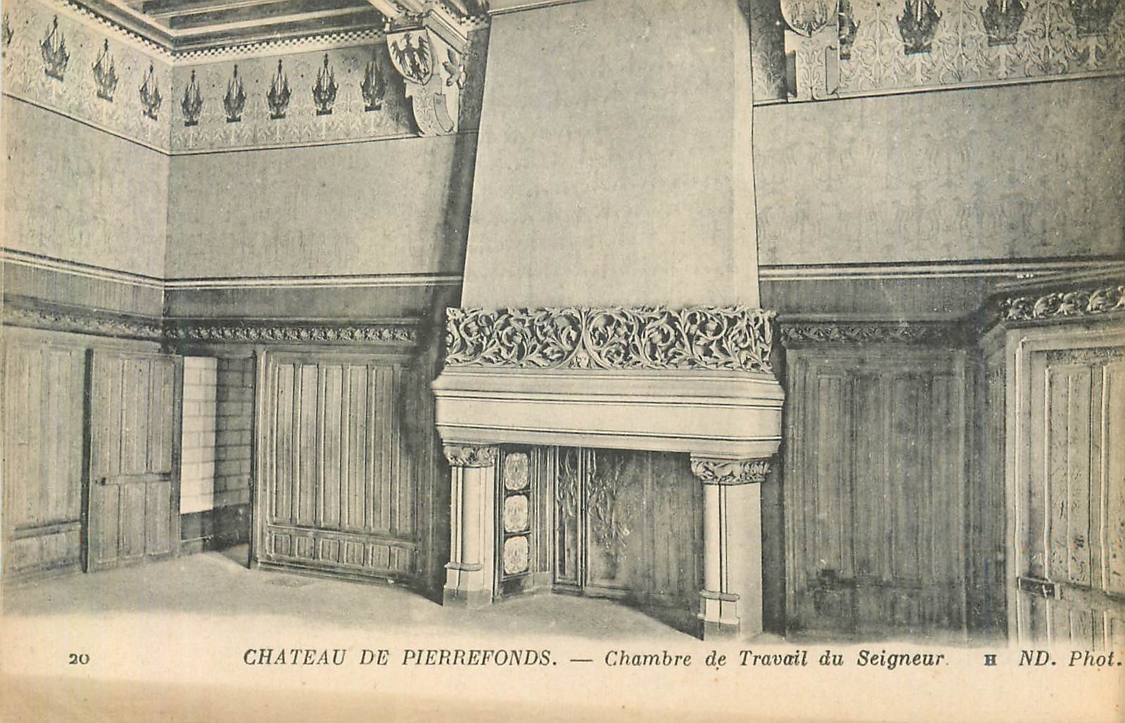 CPA Chateau de Pierrefonds Chambre de Travail du Seigneur 