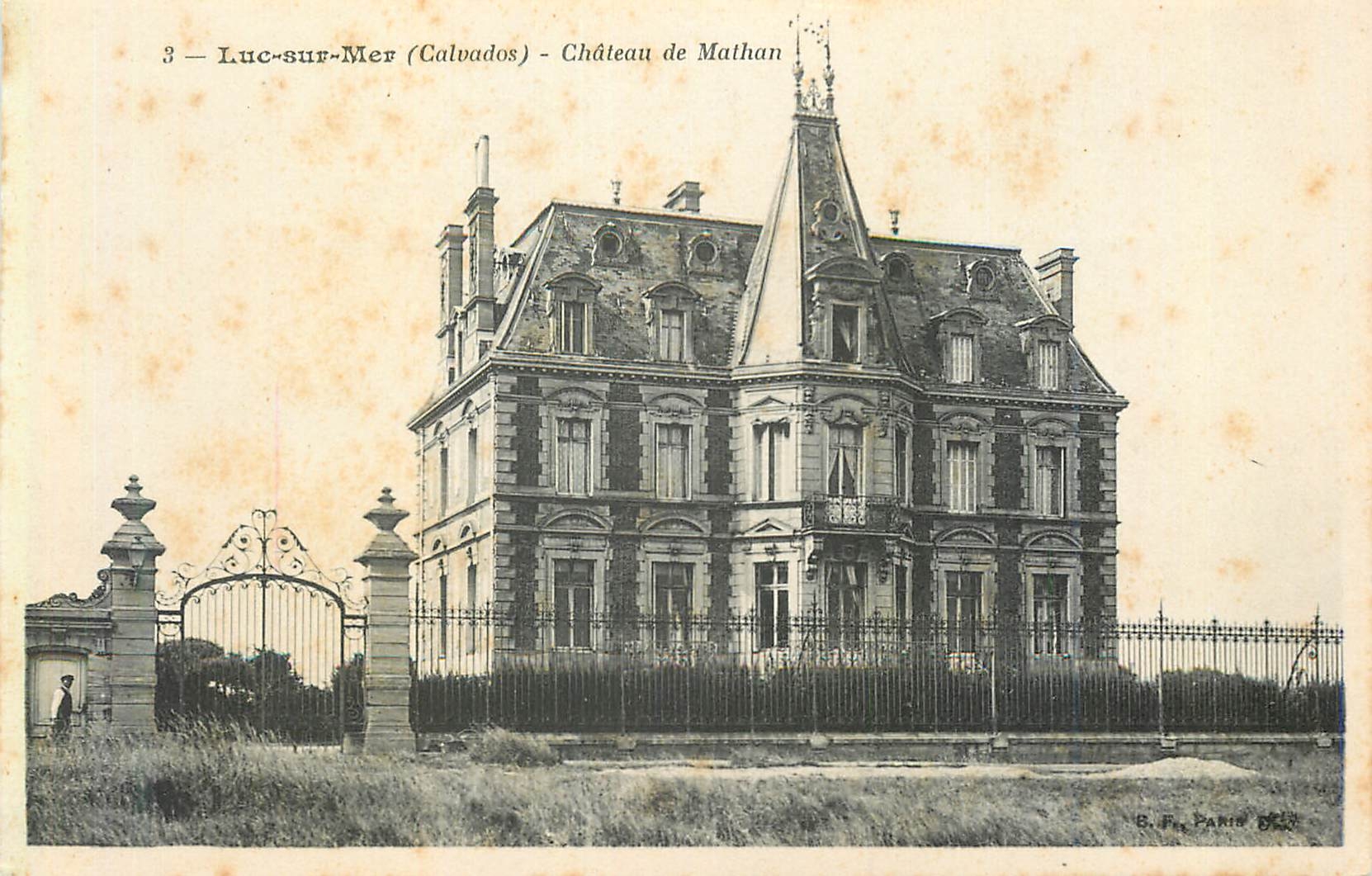 CPA Luc sur Mer Calvados Chateau de Mathan