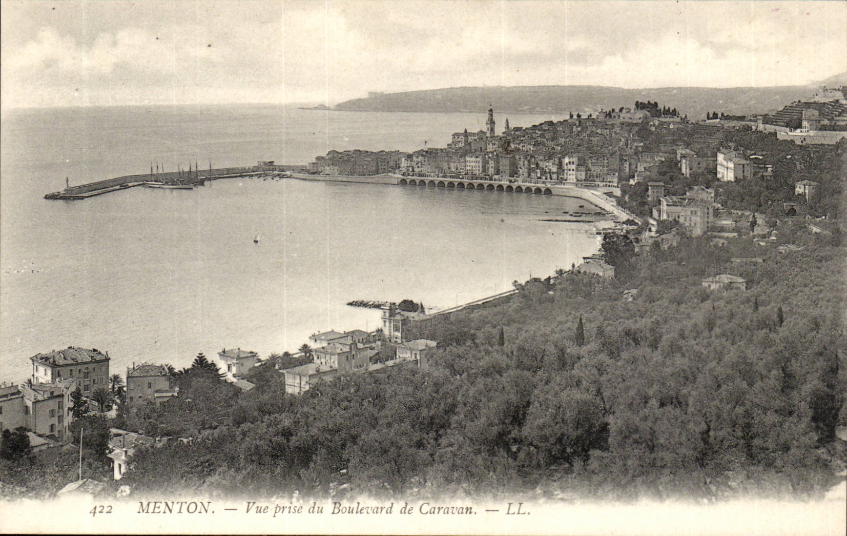 Menton - Seen from of the Boulevard of Caravan - CPA