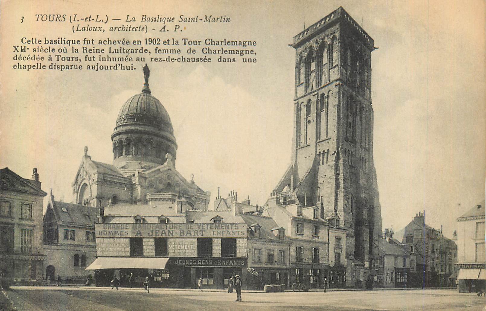 CPA Tours (I et L) La Basilique Saint Martin (Laloux Architecte) Jean Bart