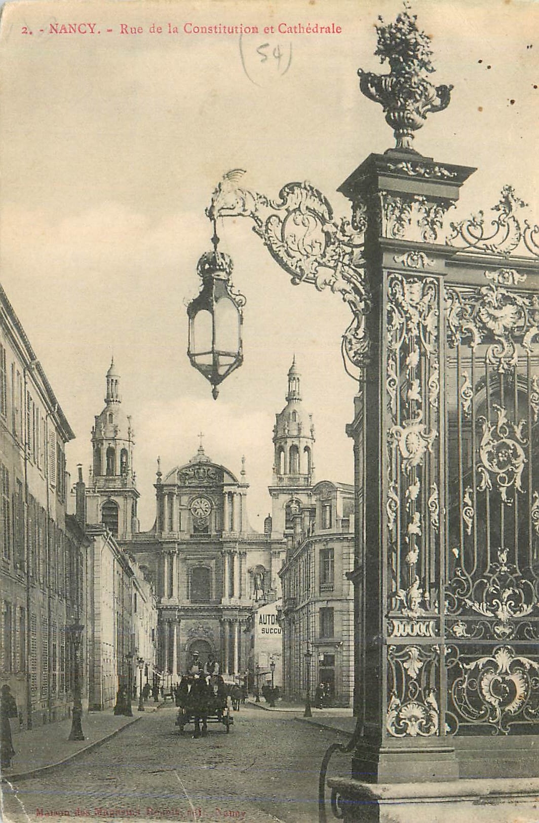 CPA Nancy Rue de la Constitution et Cathedrale