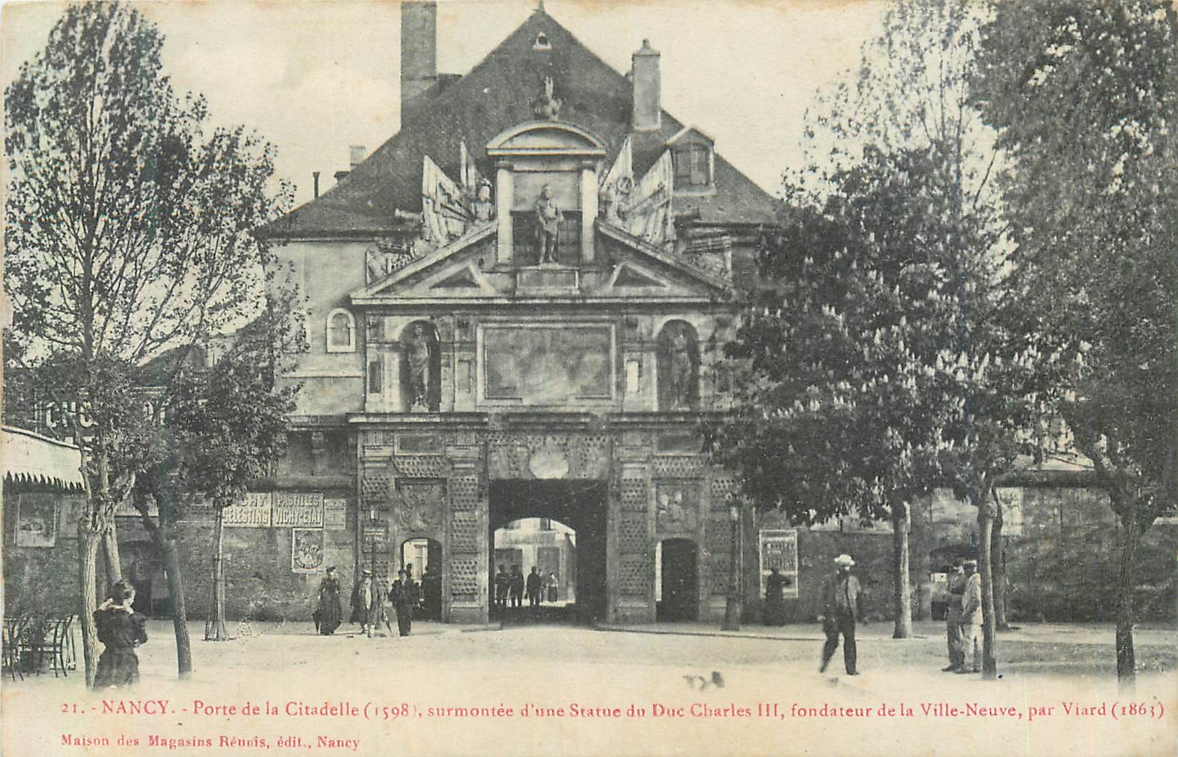 CPA Nancy Porte de la Citadelle (1398 Surmontee d'une Statue du Duc Charles III)
