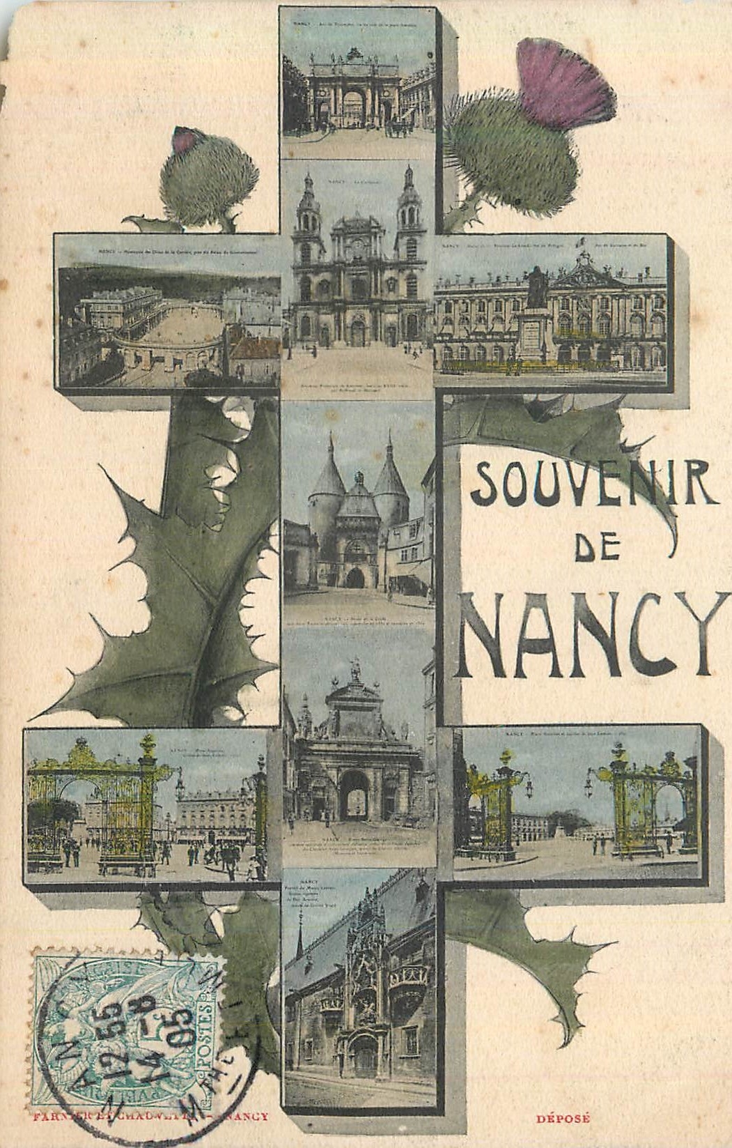 CPA Souvenir de Nancy